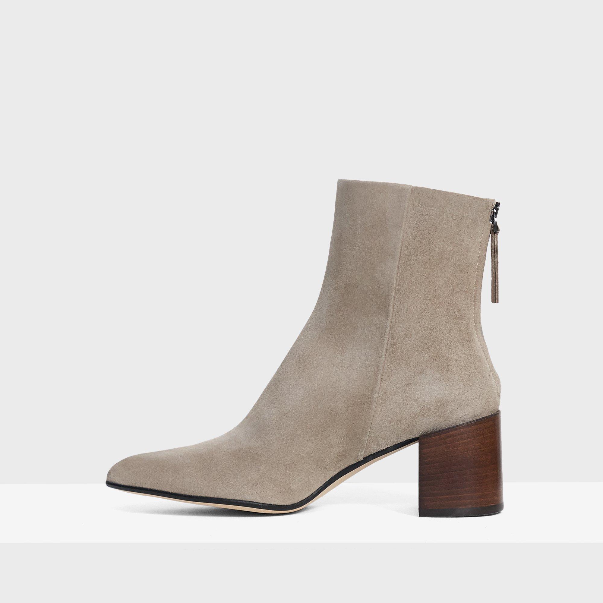 bootie block heels