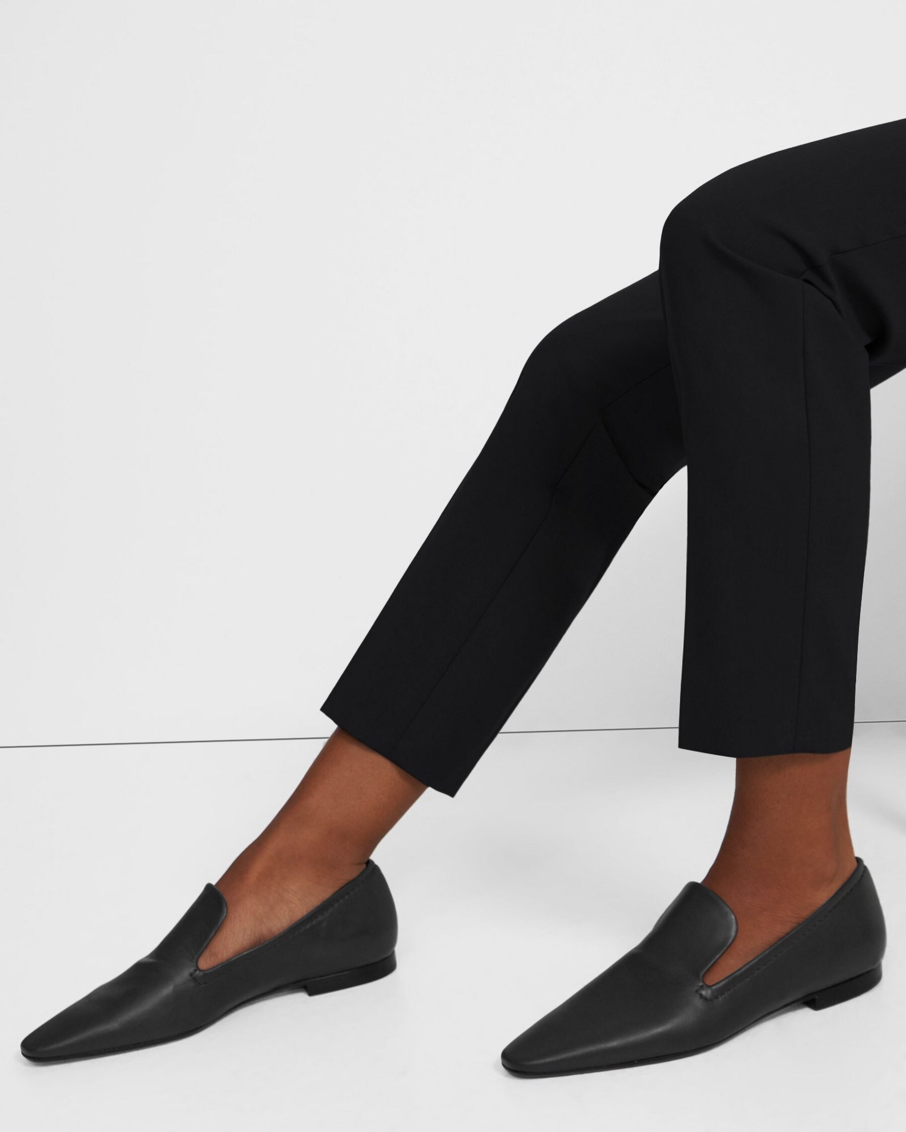 Leather Slipper Loafer | Theory