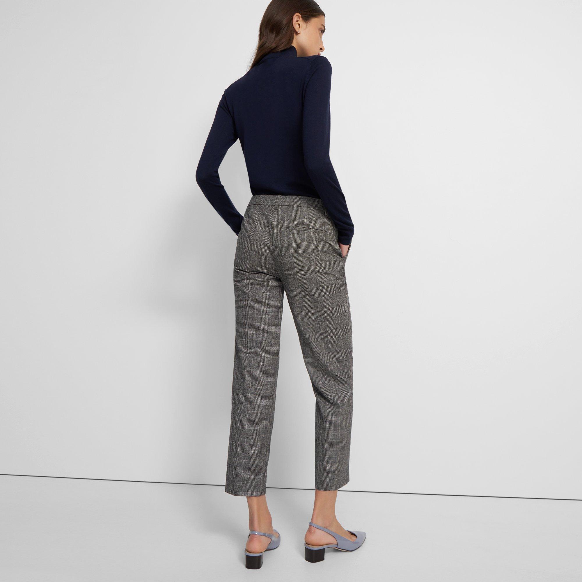 Pantalon Treeca en flanelle Prince de Galles