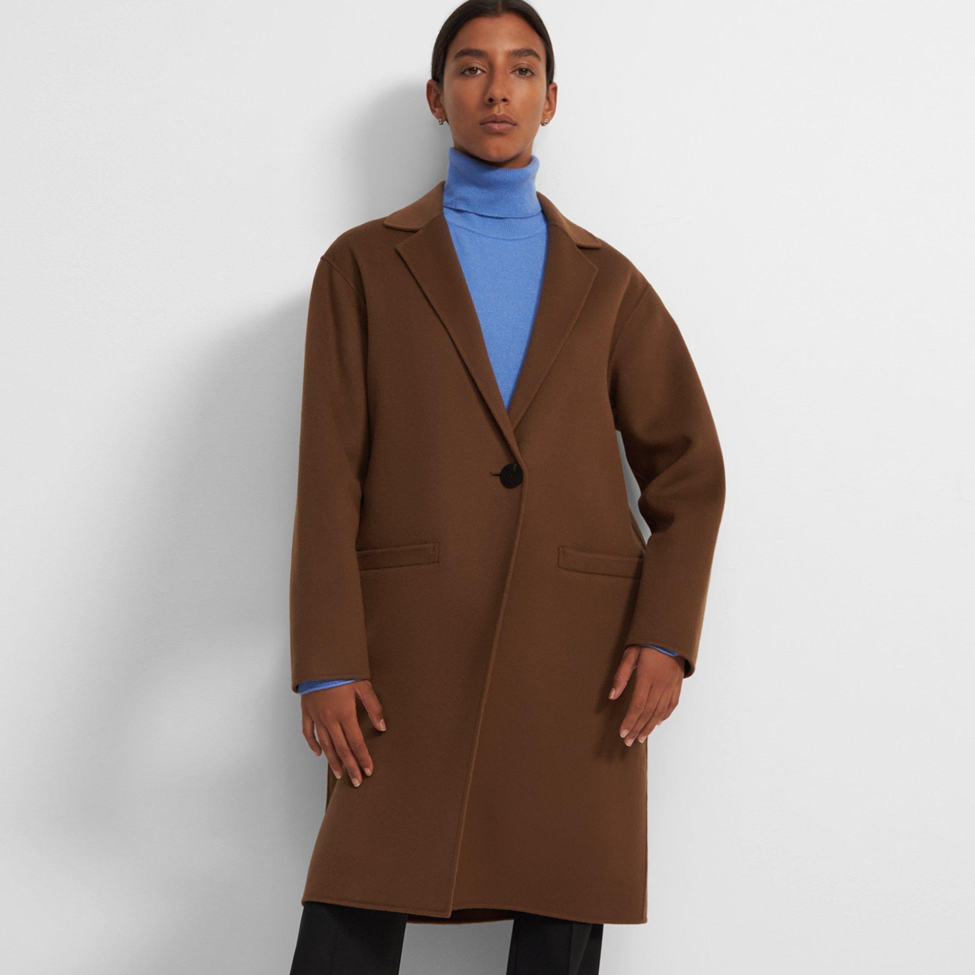 Overcoat in Double-Face Wool-Cashmere