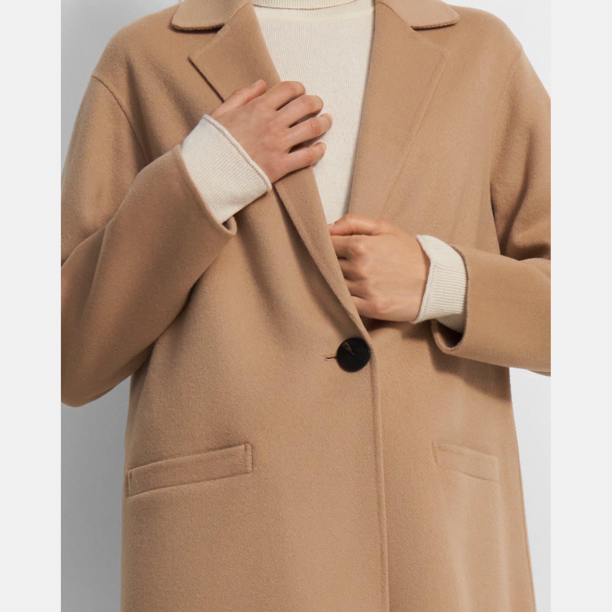 Overcoat in Double-Face Wool-Cashmere