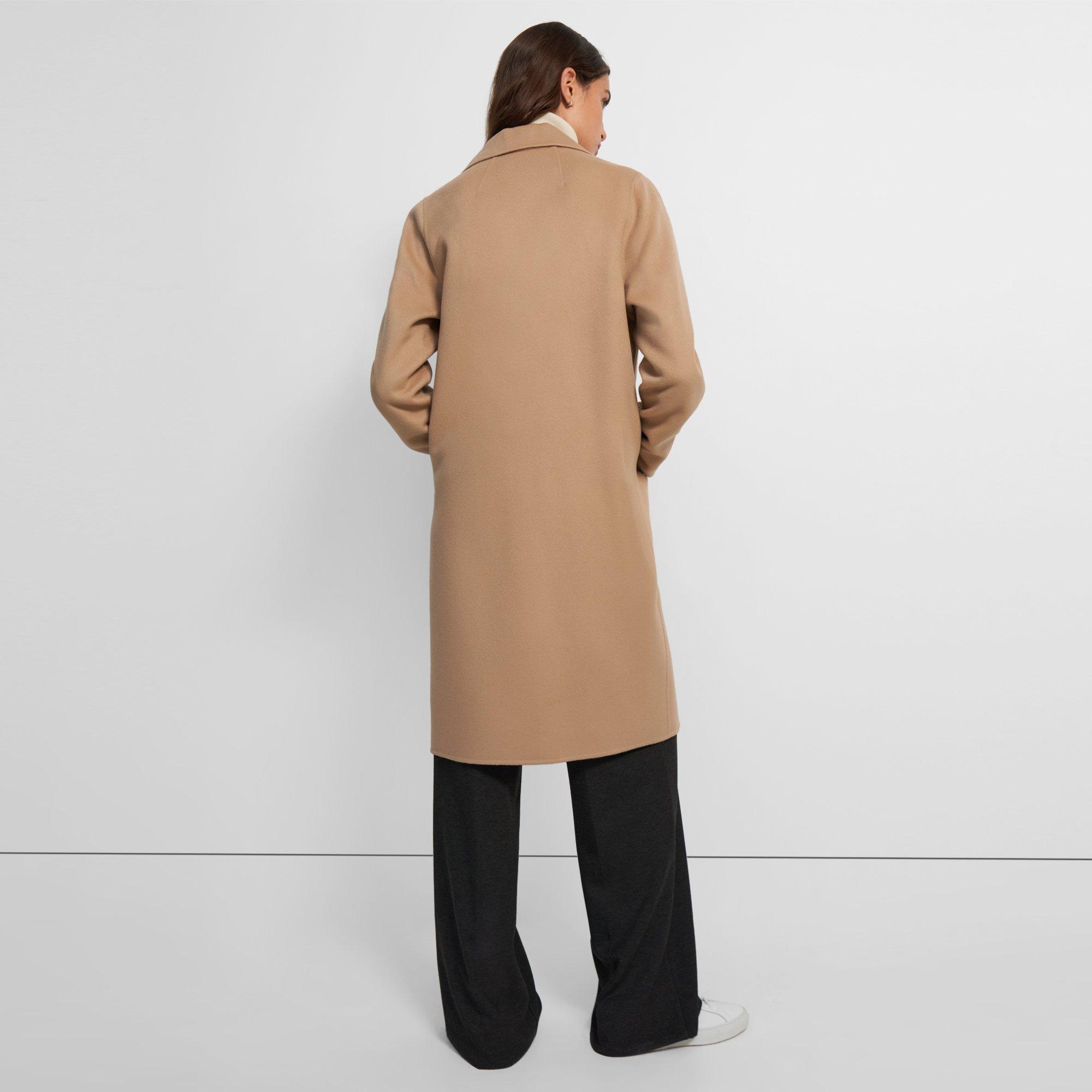 FINE WOOL MINIMAL HARF COAT - アウター