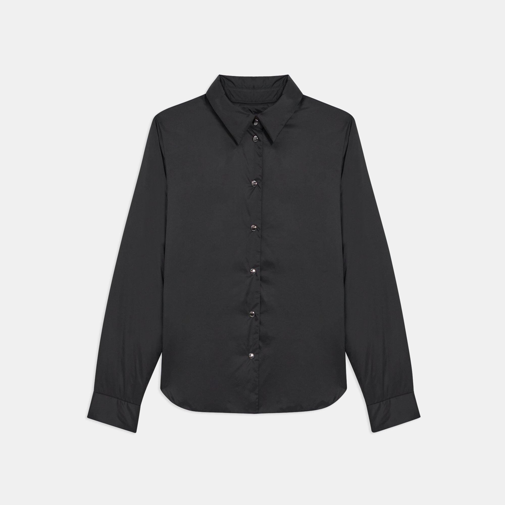 Shirt Jacket Puffer in Matte Down