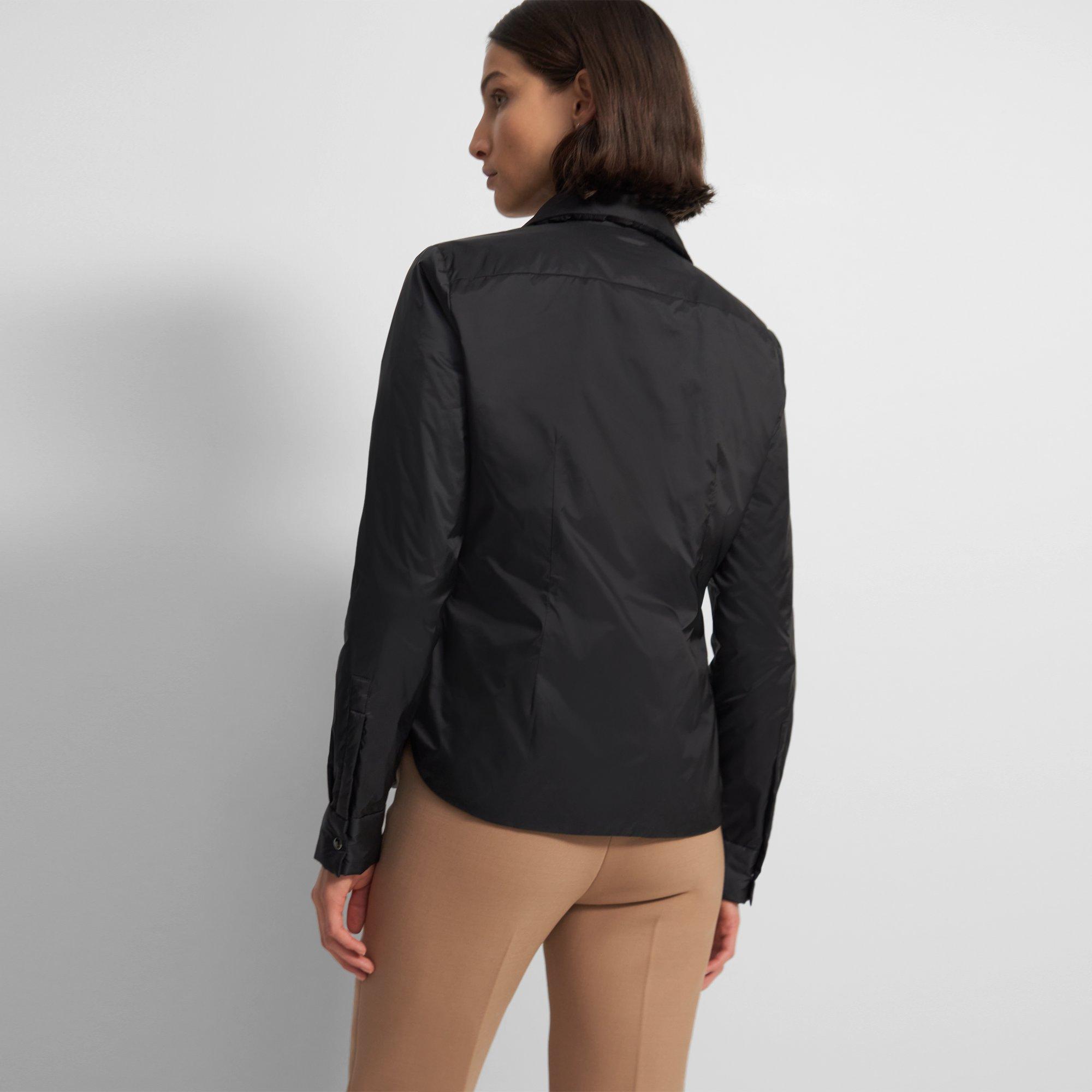 Shirt Jacket Puffer in Matte Down