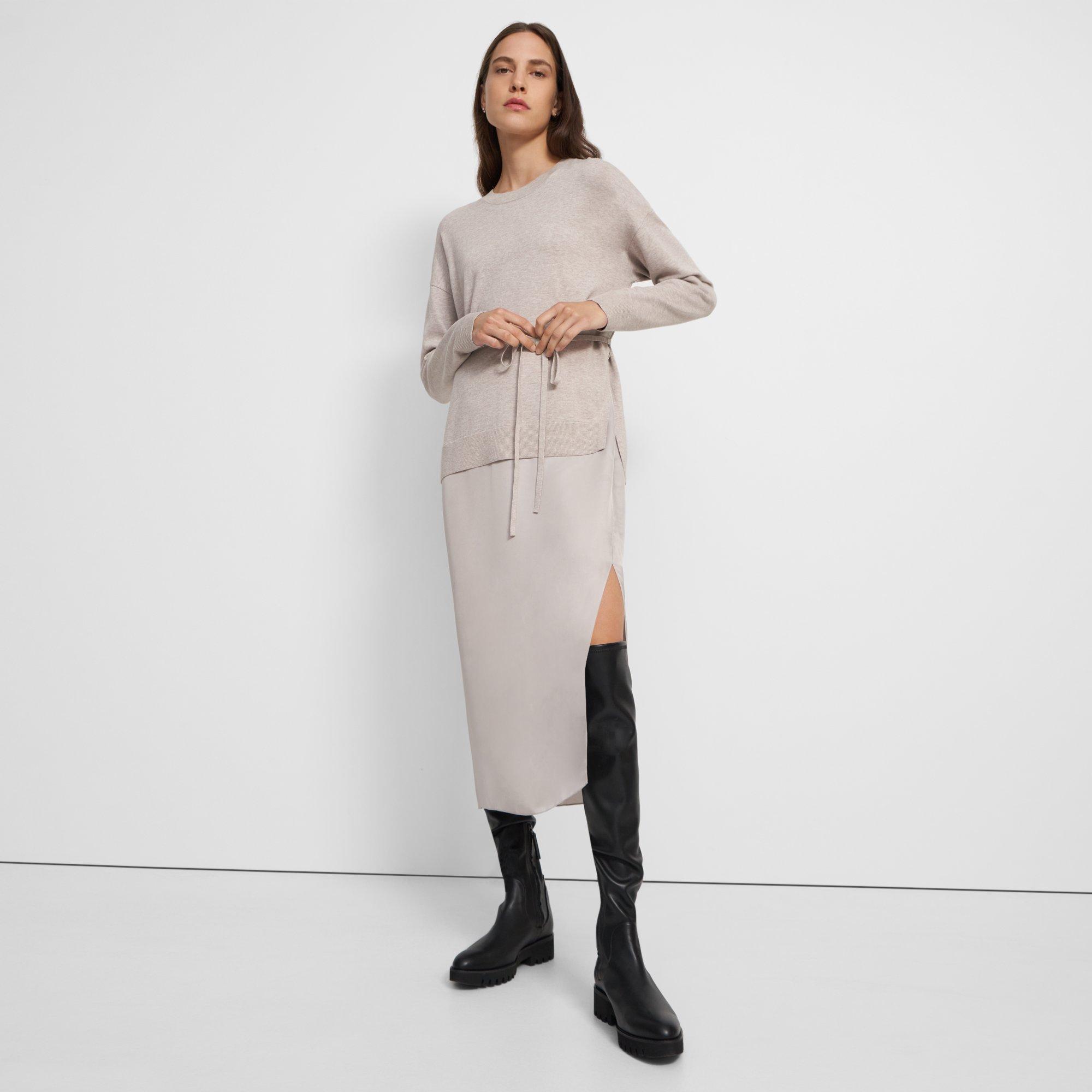 Theory knit sweatshirt on sale dress