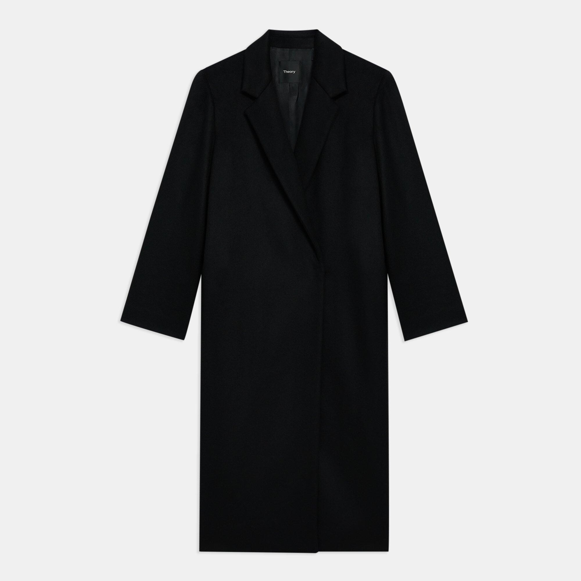 Long Double Breasted Coat in Cashmere
