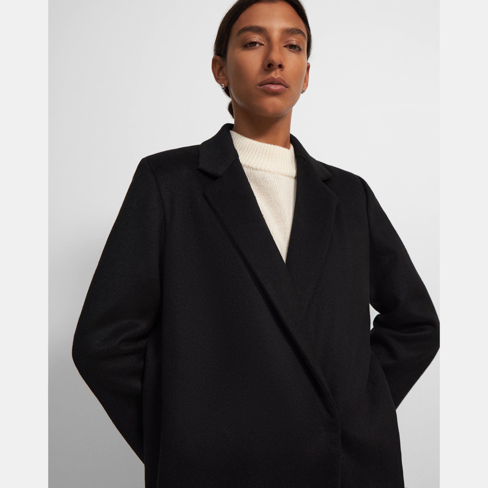 Long Double Breasted Coat in Cashmere