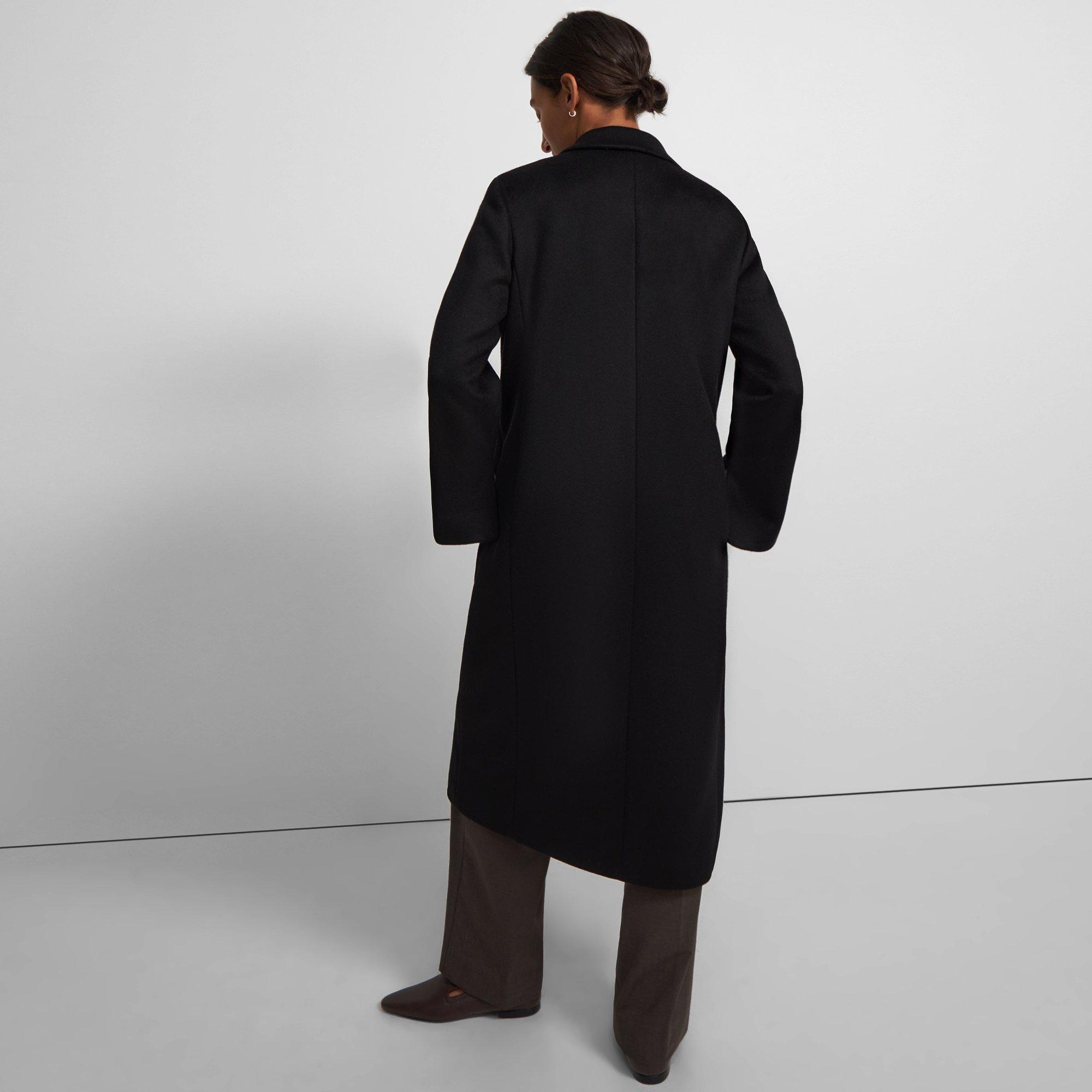Long Double Breasted Coat in Cashmere