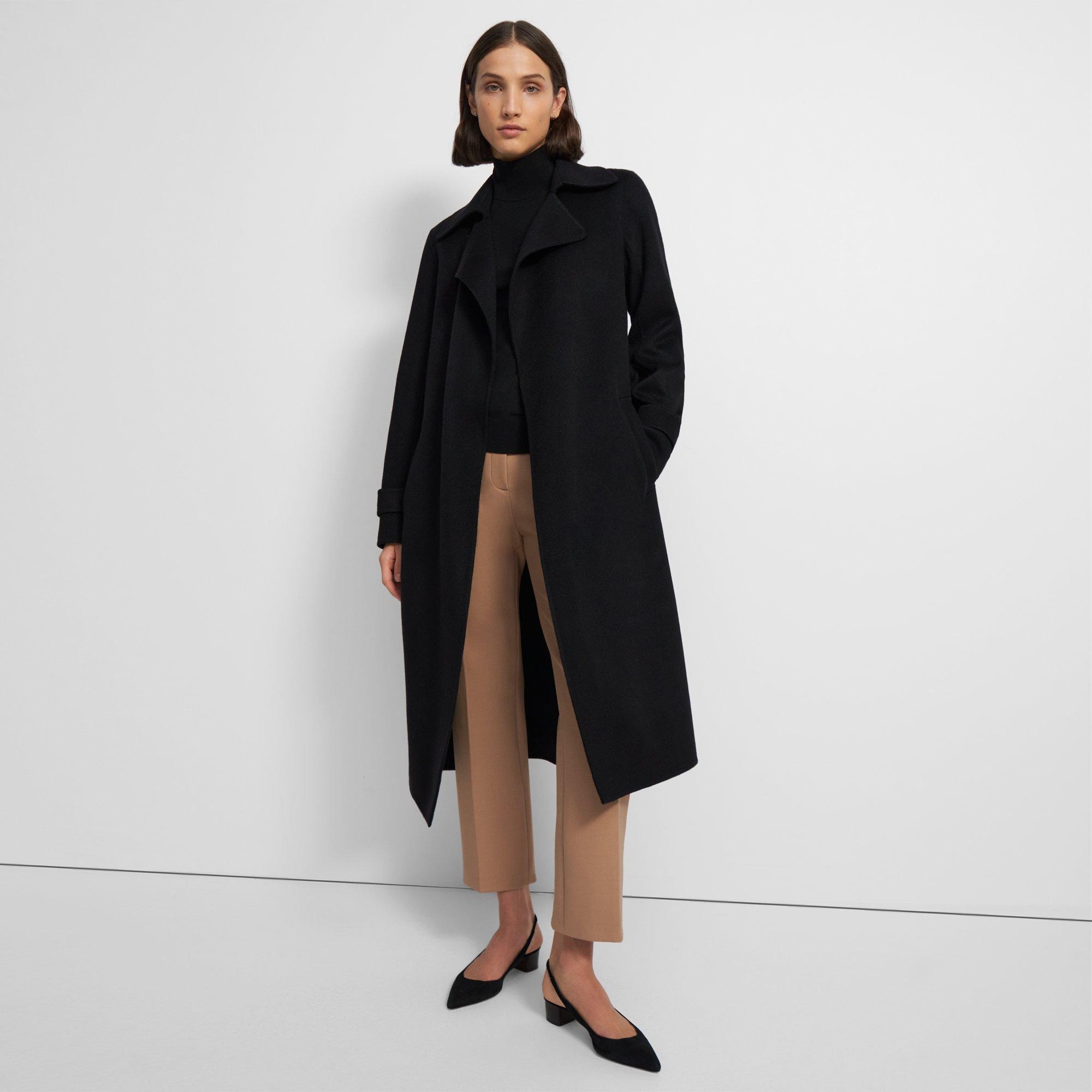 Cashmere Long Oaklane Trench Coat | Theory