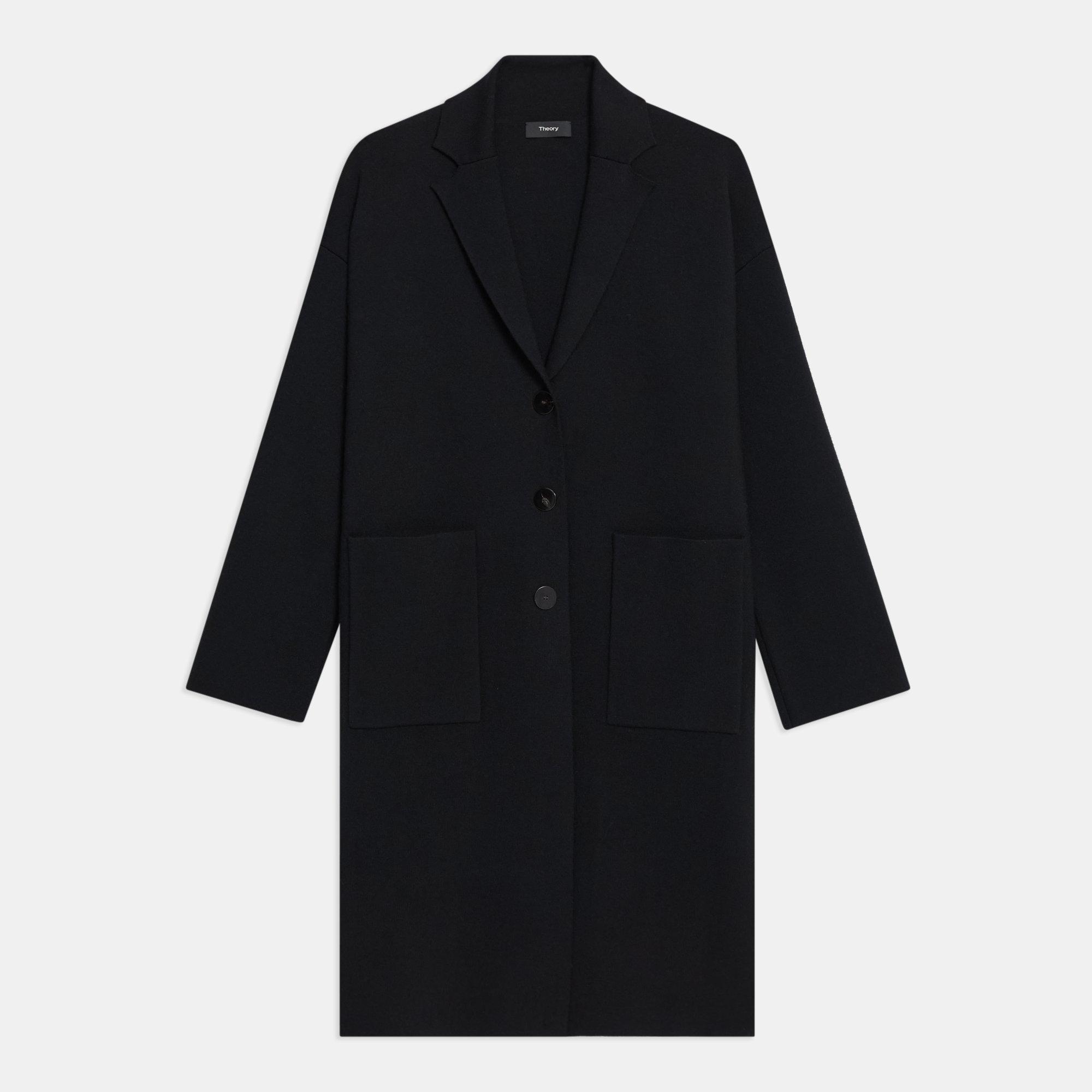 Empire Wool Drop-Shoulder Coat | Theory