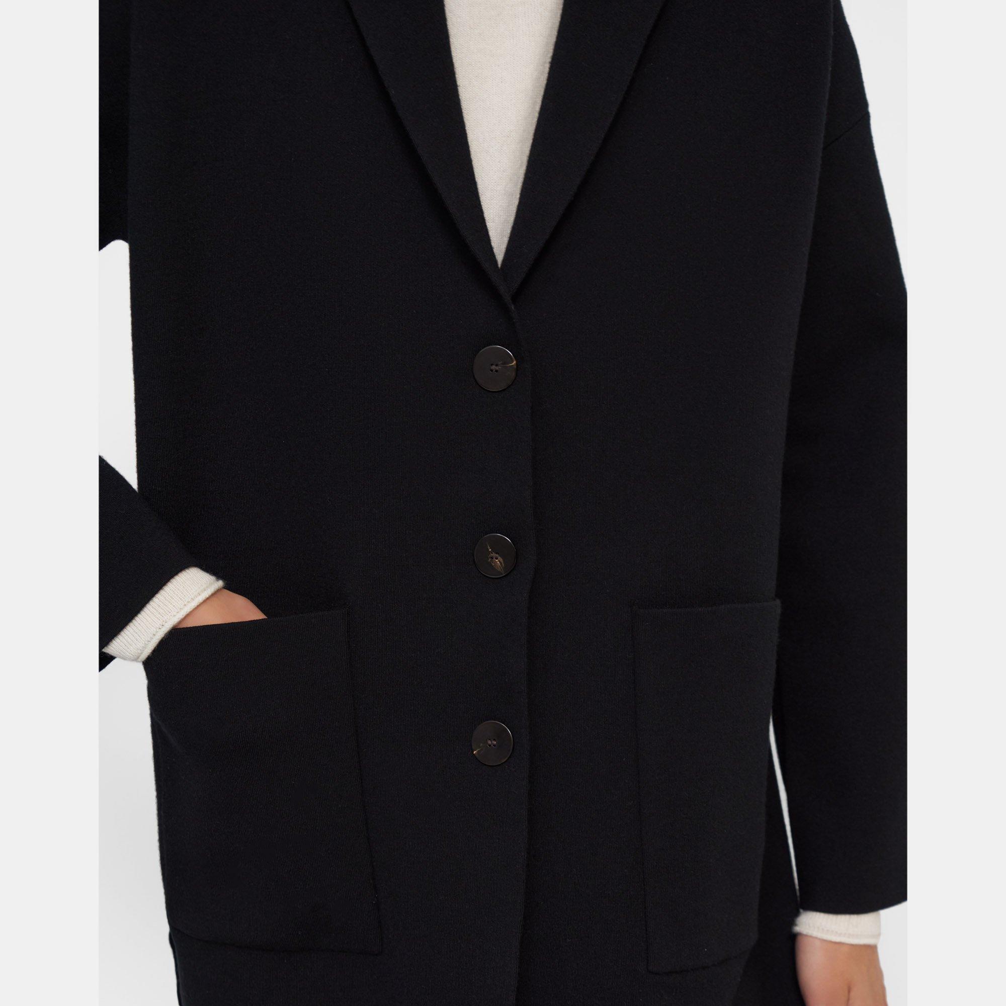 Drop-Shoulder Coat in Empire Wool