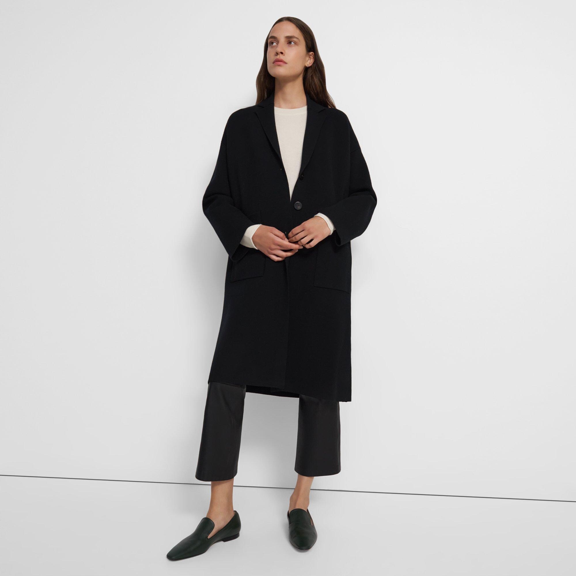 Empire Wool Drop-Shoulder Coat | Theory