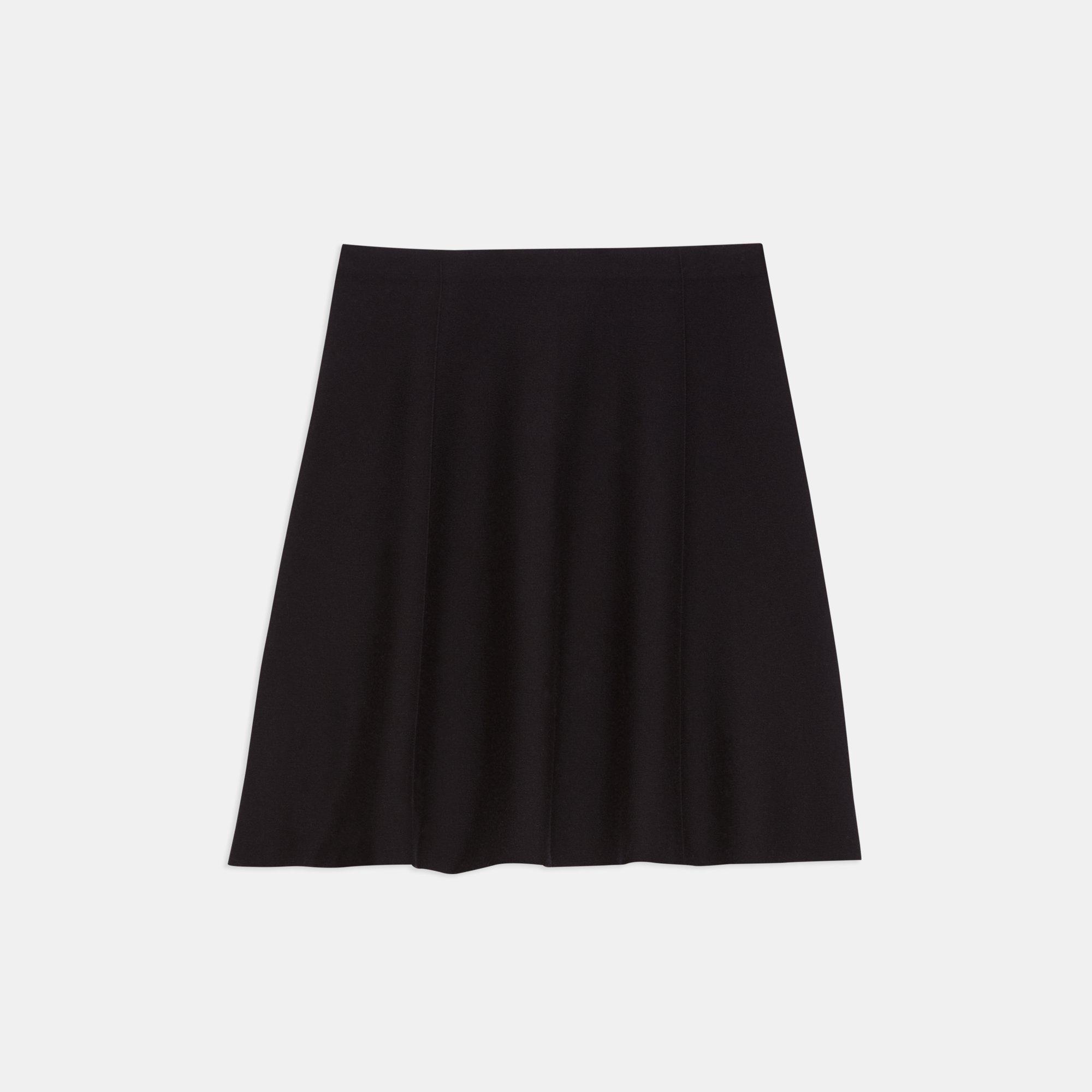 Empire Wool Flared Skirt | Theory