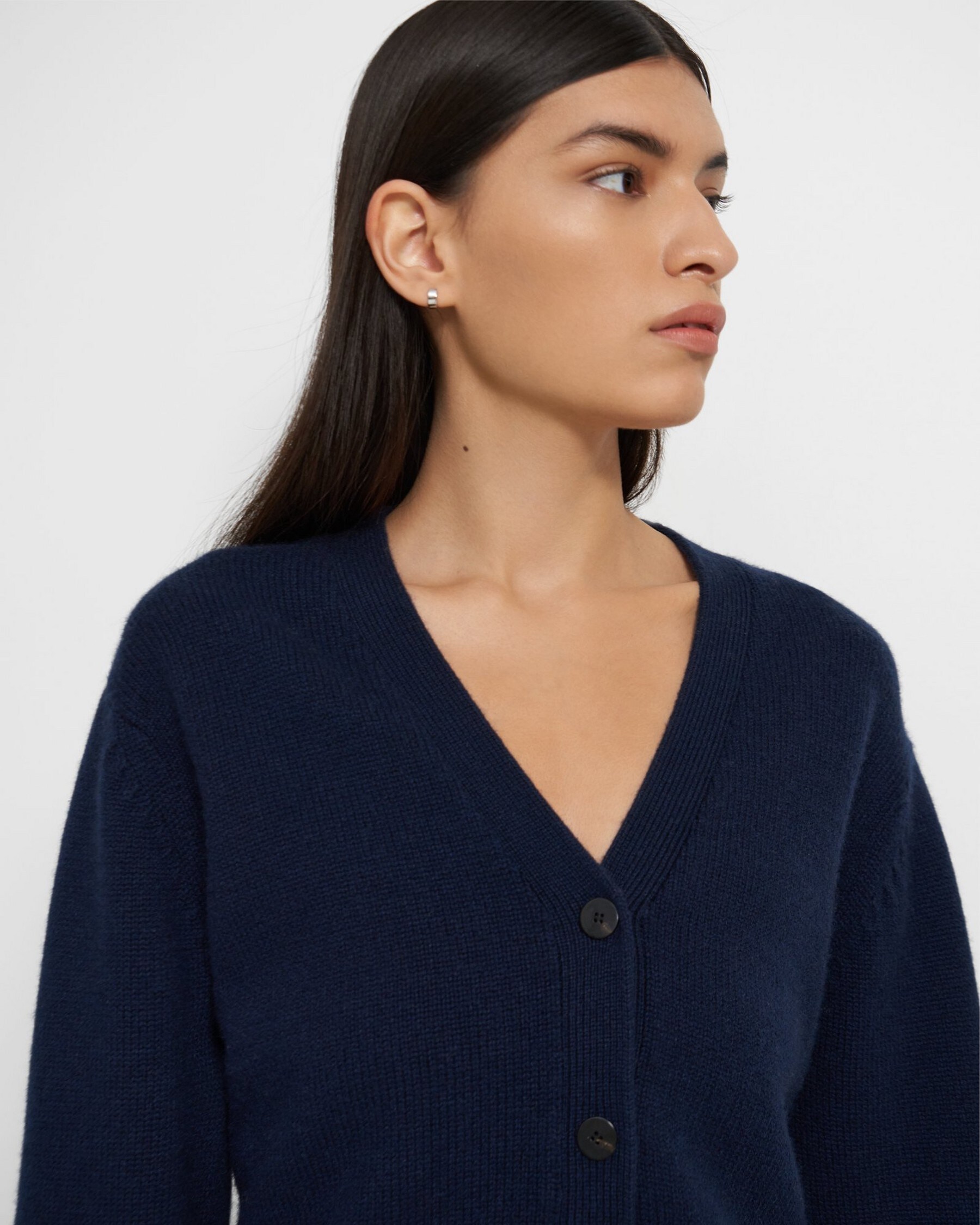 Theory Womens Cardigan Merino Wool Sweater