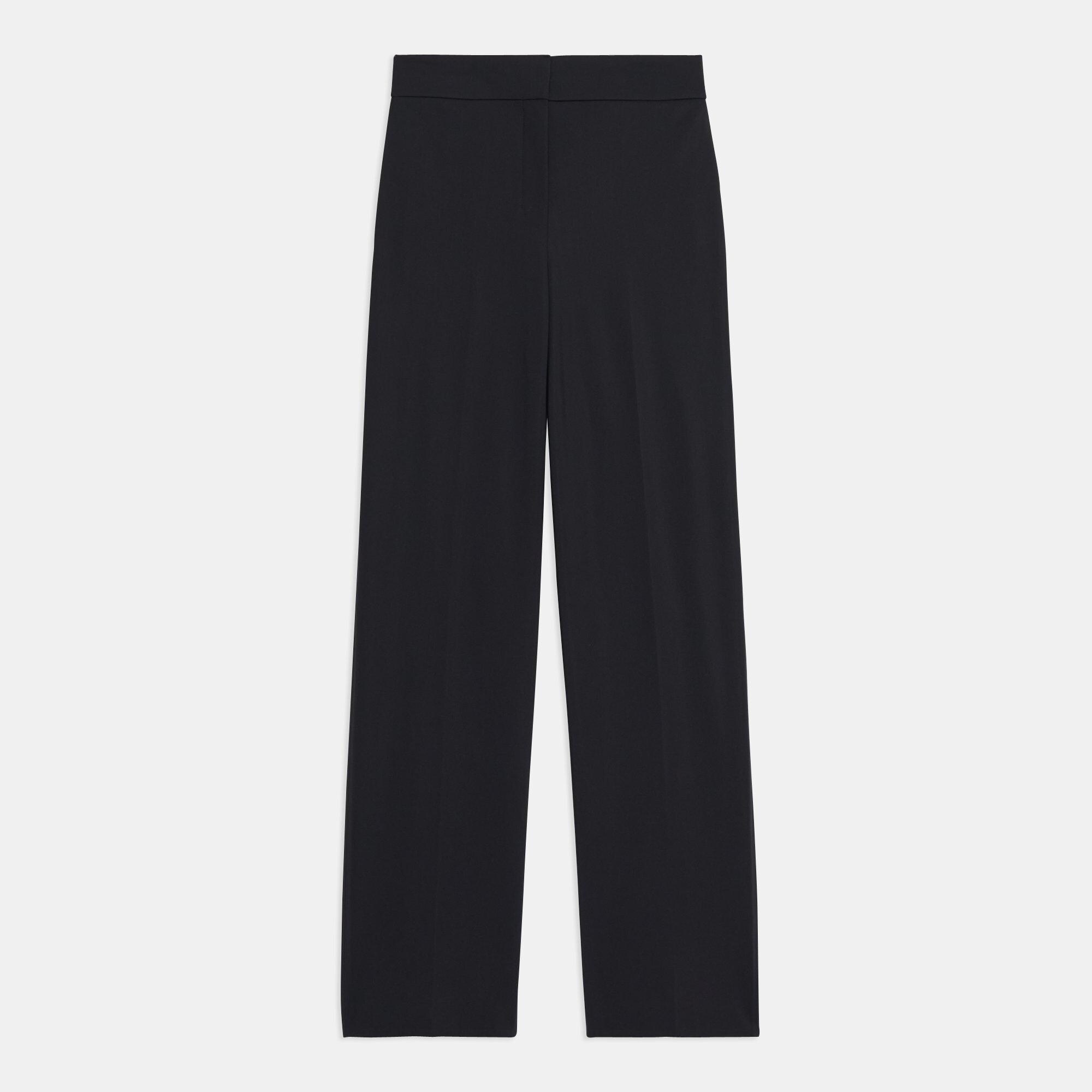 Black Precision Ponte High-Waisted Pant