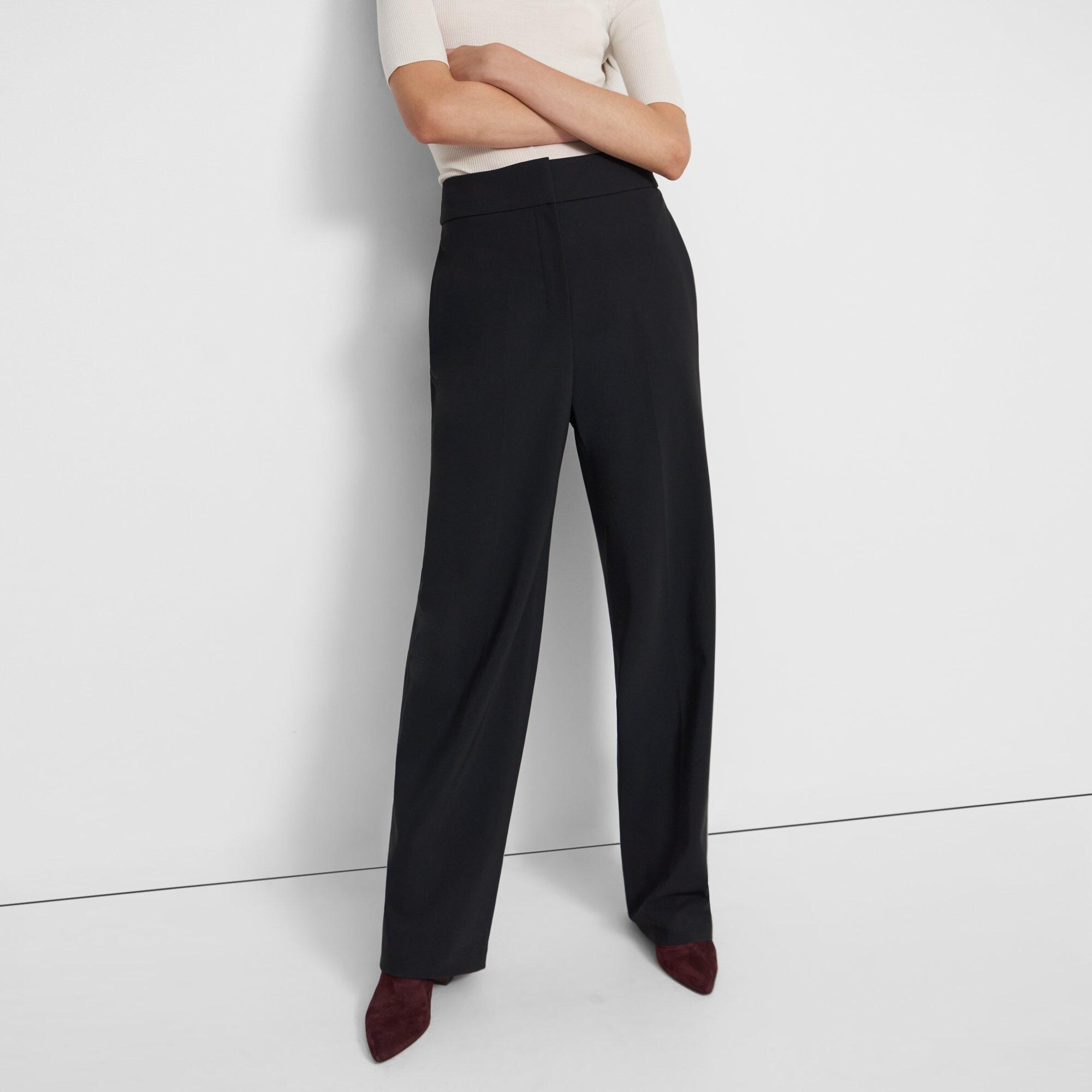 High-Waisted Pant in Precision Ponte | Theory