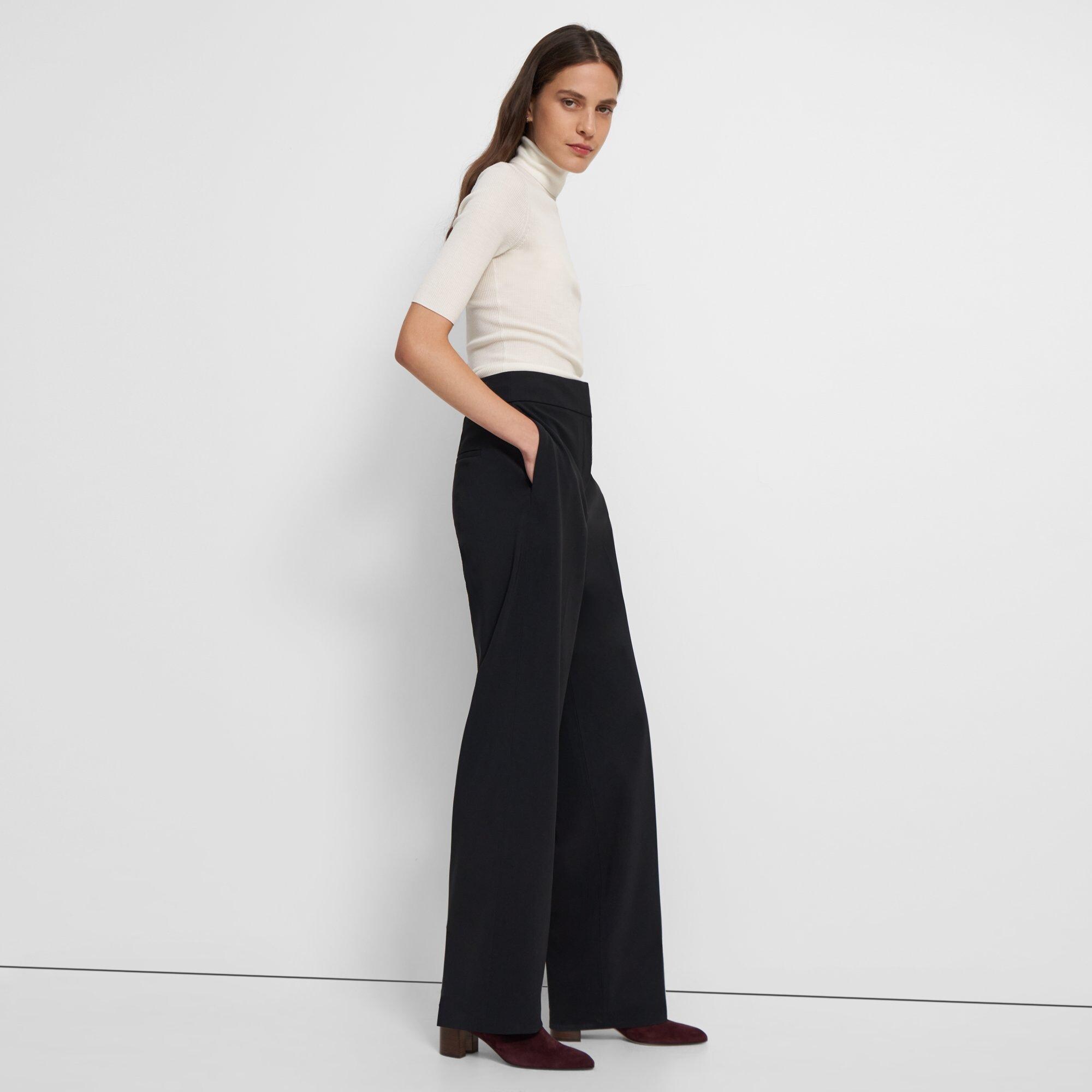 Theory Official Site  High-Waisted Pant in Precision Ponte
