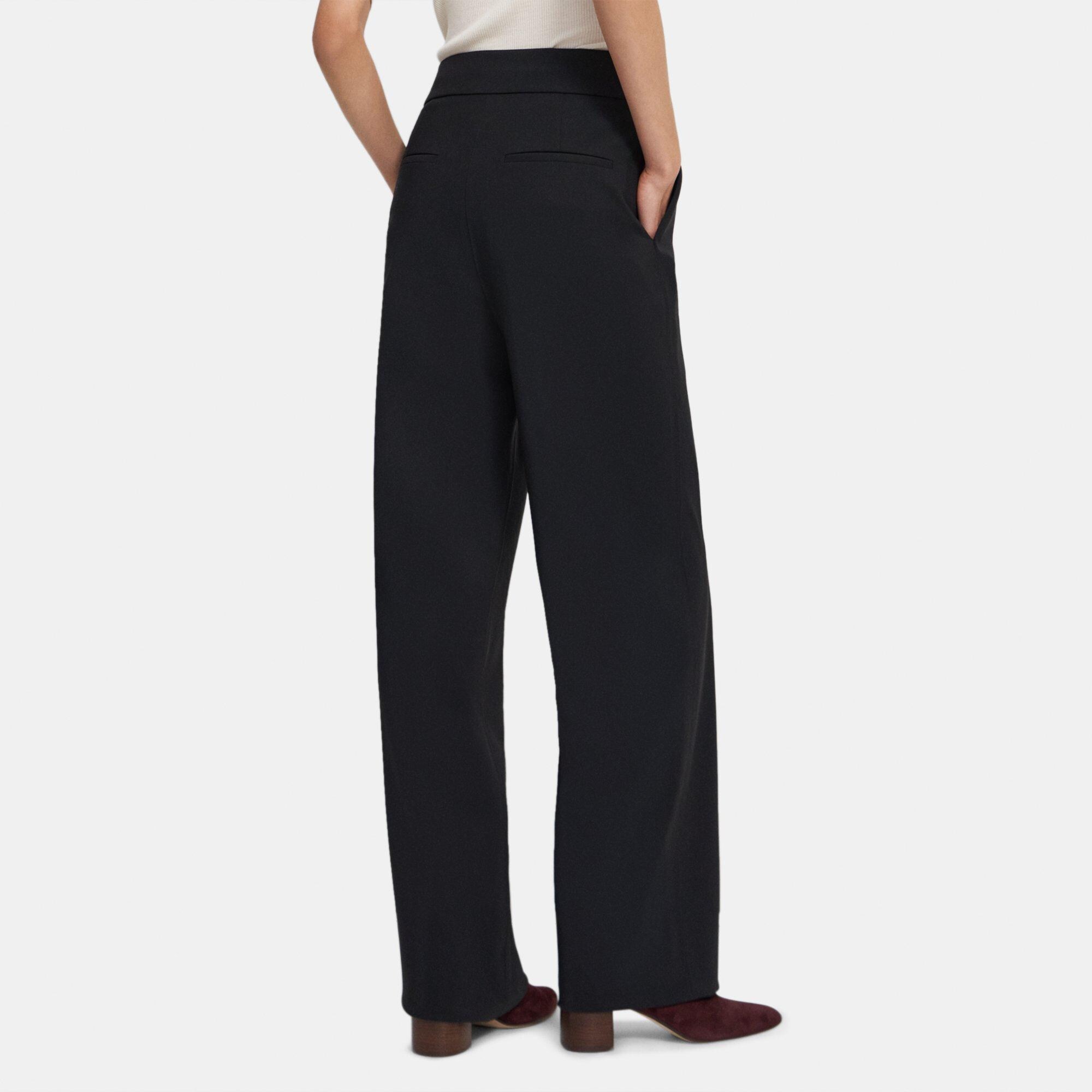 $236 Theory Women's Slim Kick-Flare Ponte Pants Size 4