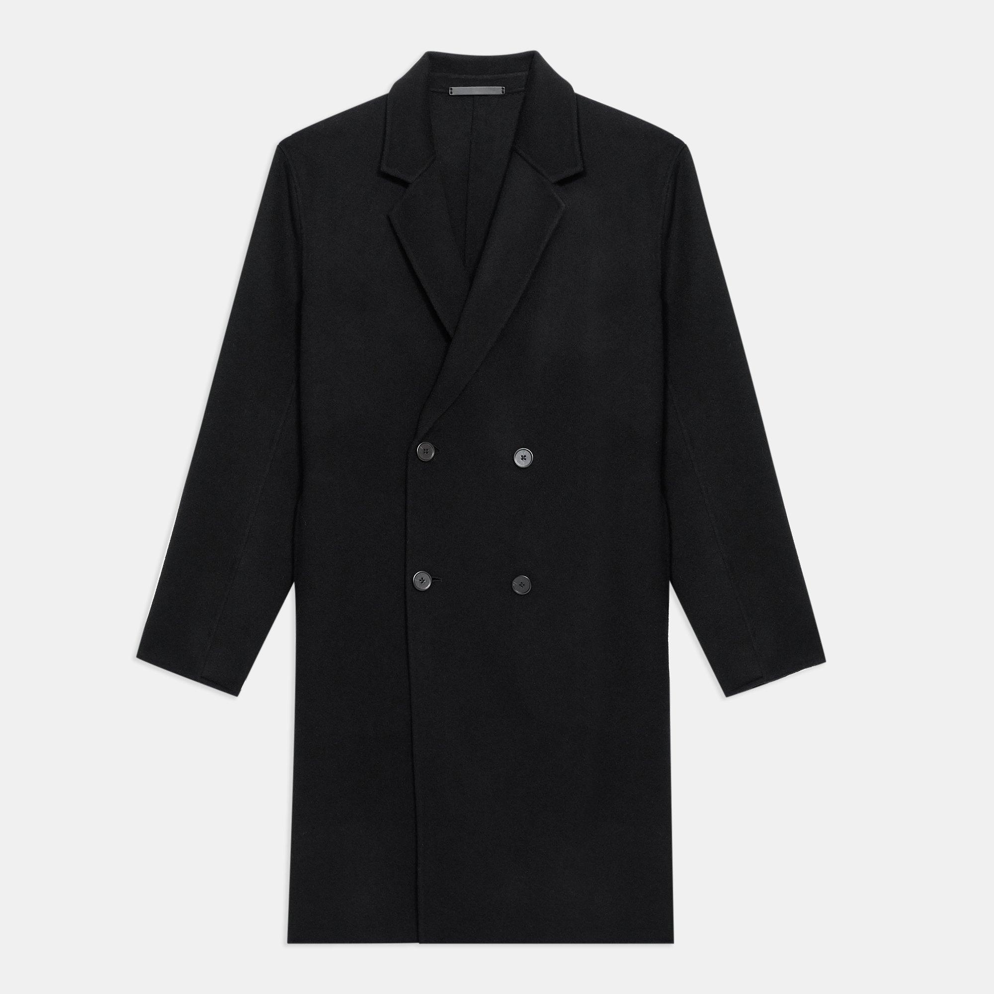 Double-Face Wool-Cashmere Double-Breasted Coat | Theory Outlet