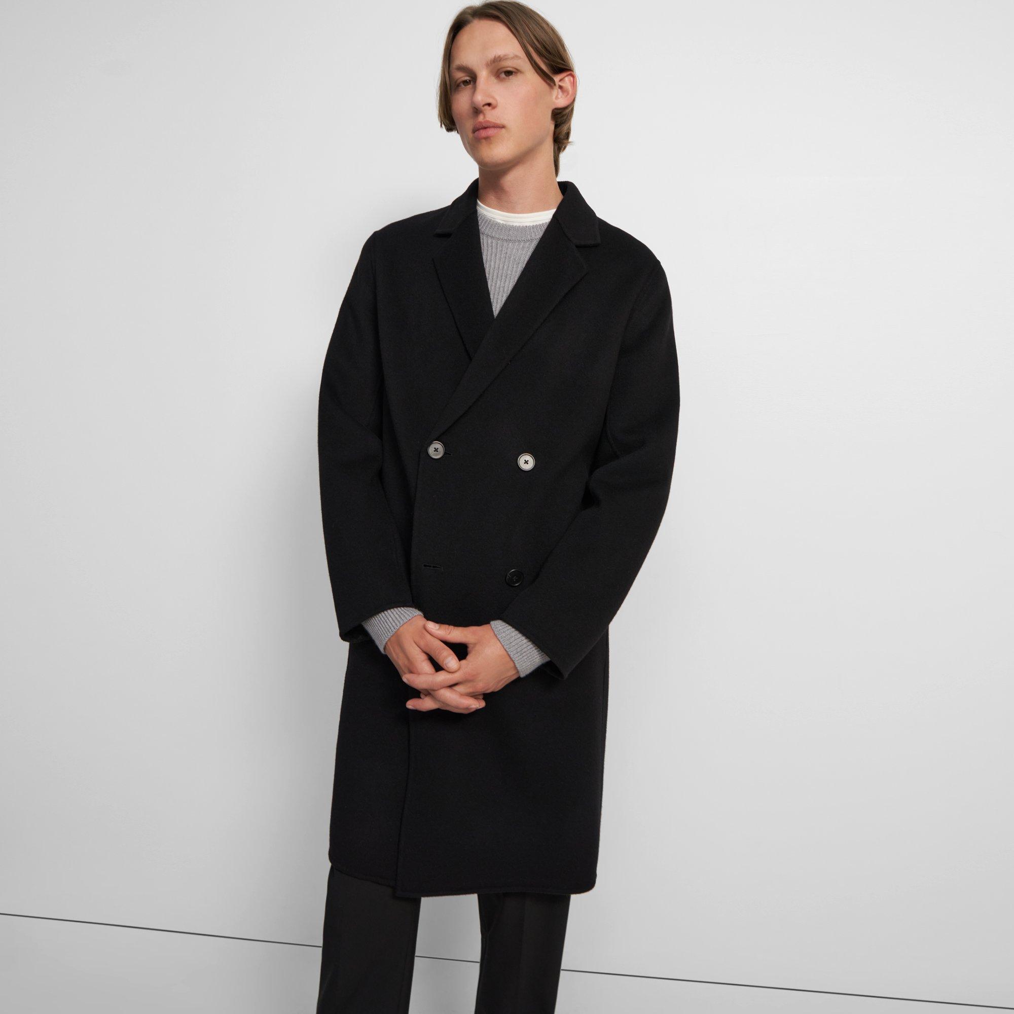 Double-Face Wool-Cashmere Double-Breasted Coat | Theory Outlet