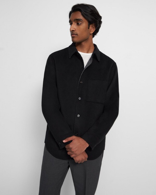 Shirt Jacket in Double-Face Wool-Cashmere