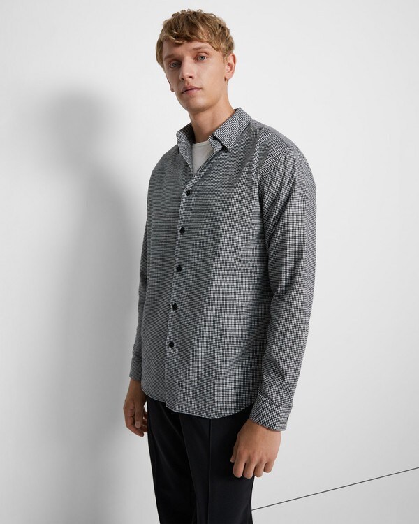 Irving Shirt in Overdyed Gingham Cotton