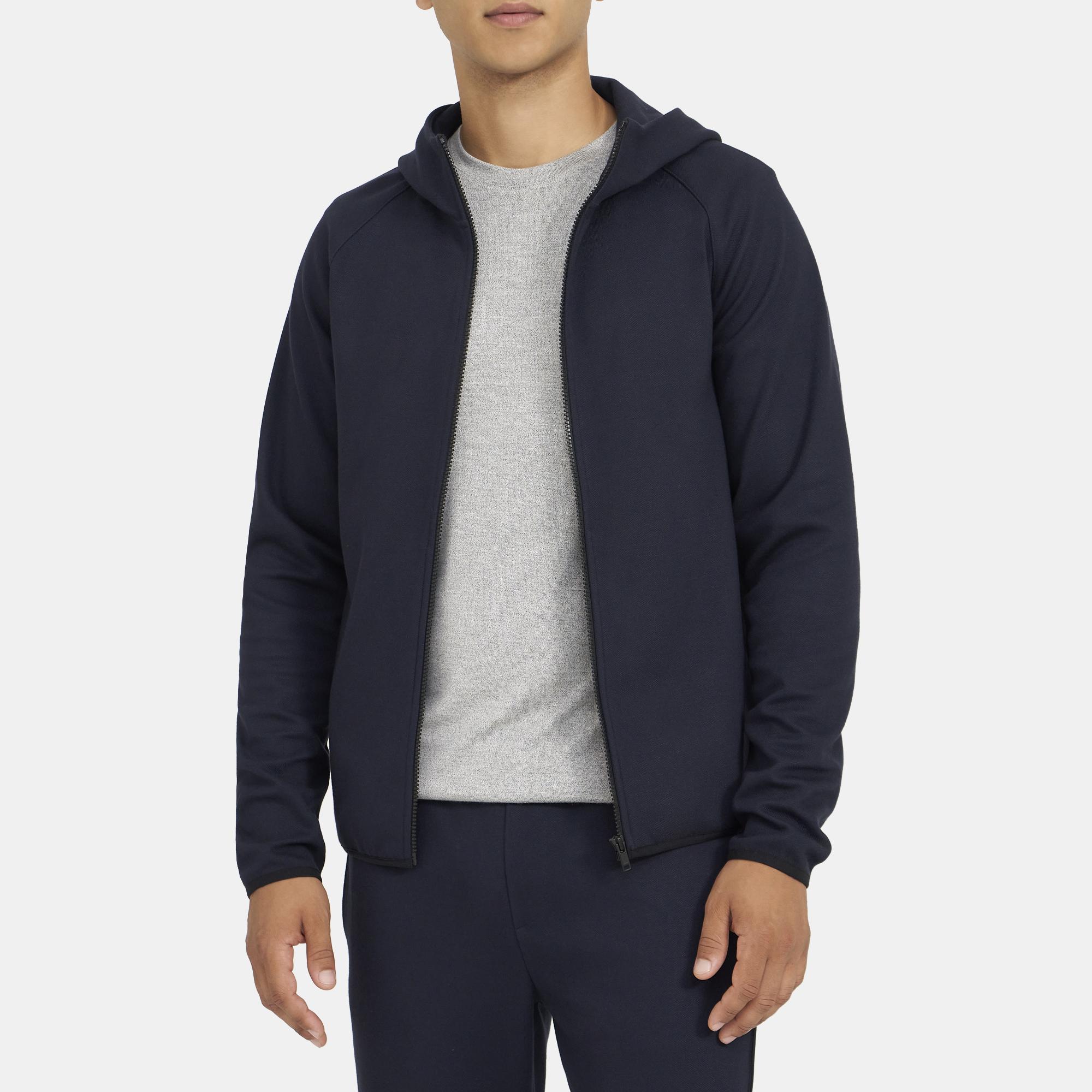 Compact Viscose Relay Hoodie | Theory Outlet