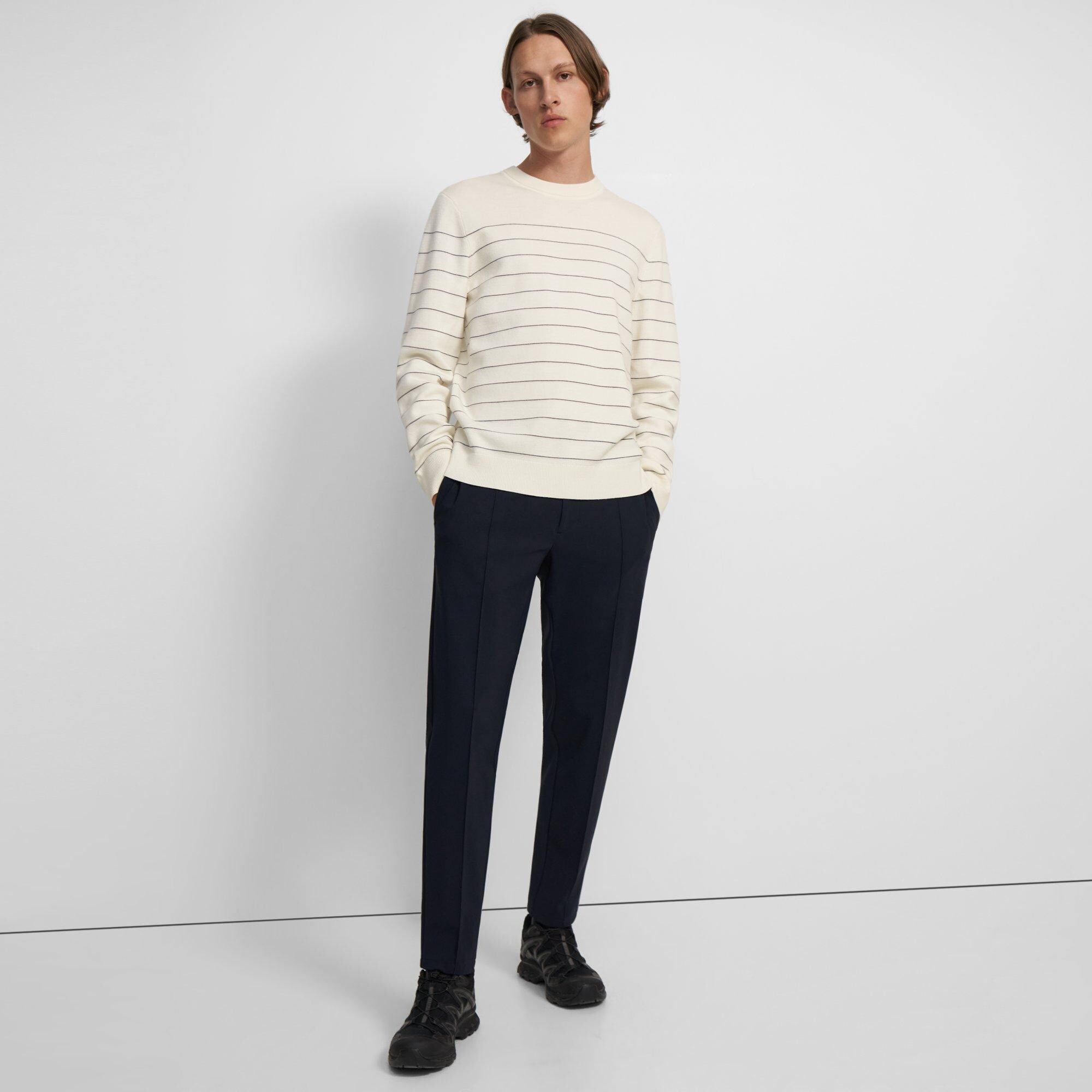 Nathan Striped Sweater in Merino Wool