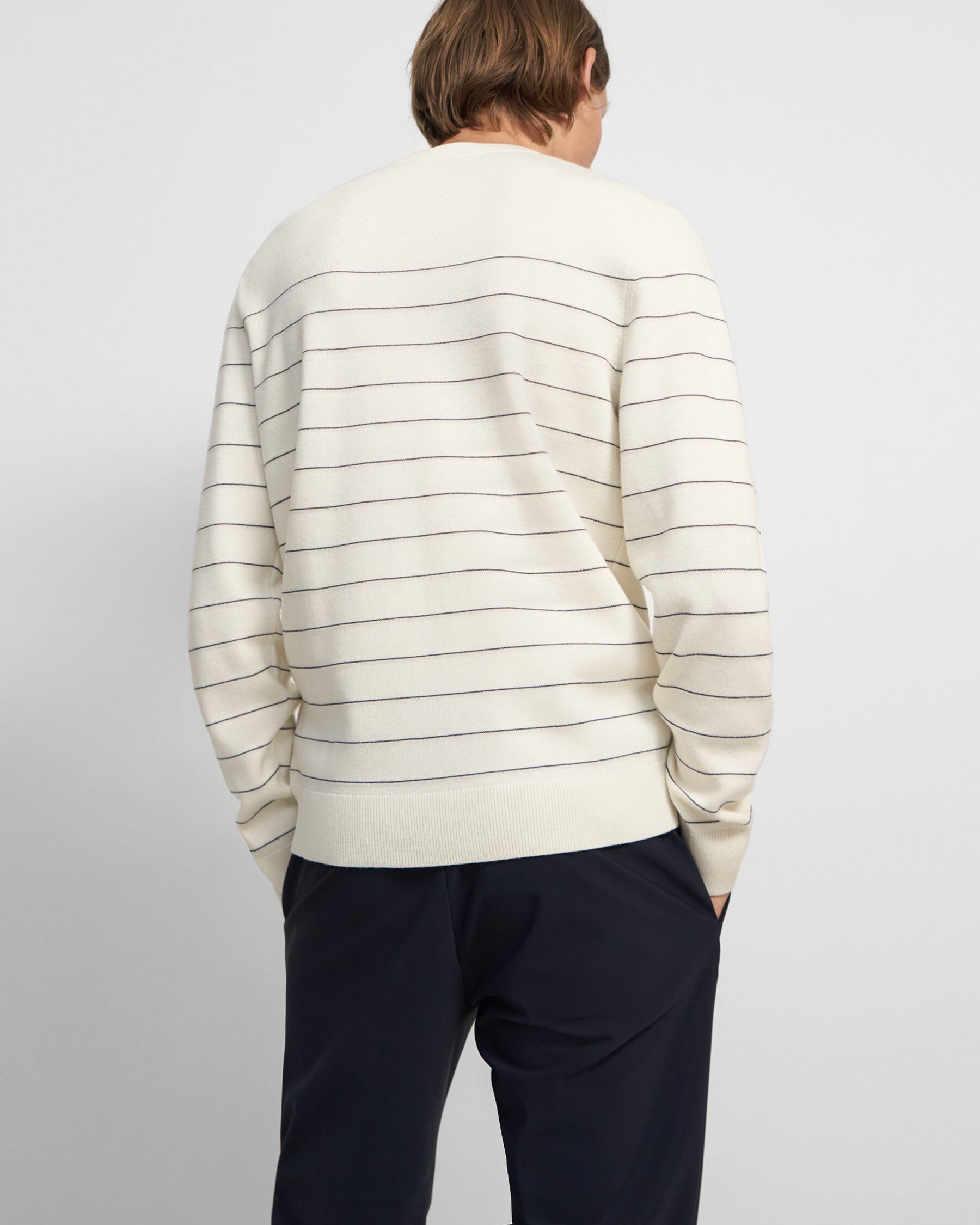 Nathan Striped Sweater in Merino Wool