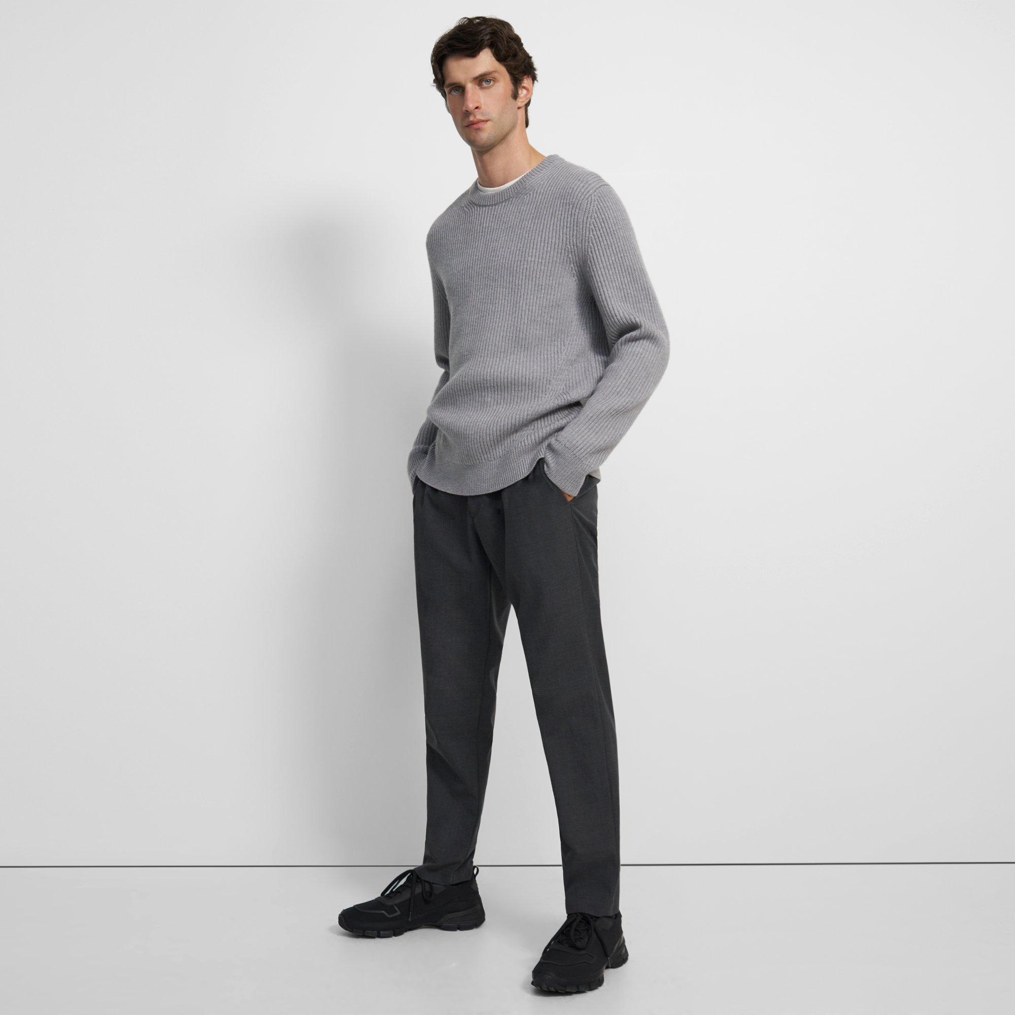 Ribbed Sweater in Merino Wool