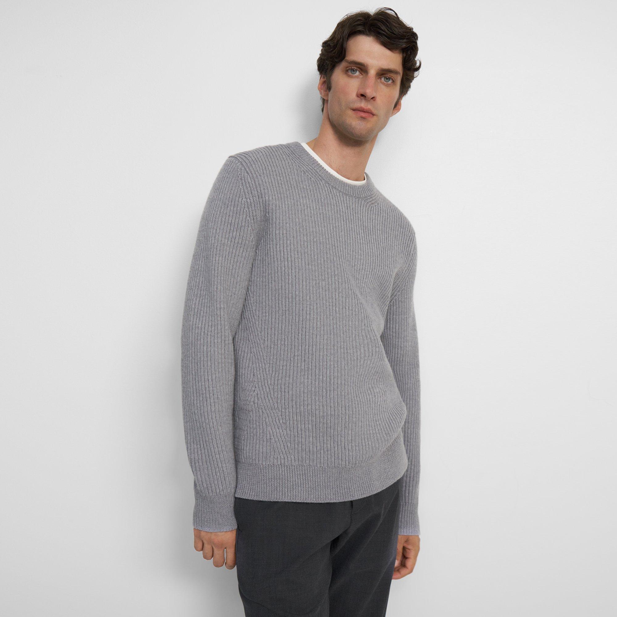 Gerippter Pullover aus Merinowolle