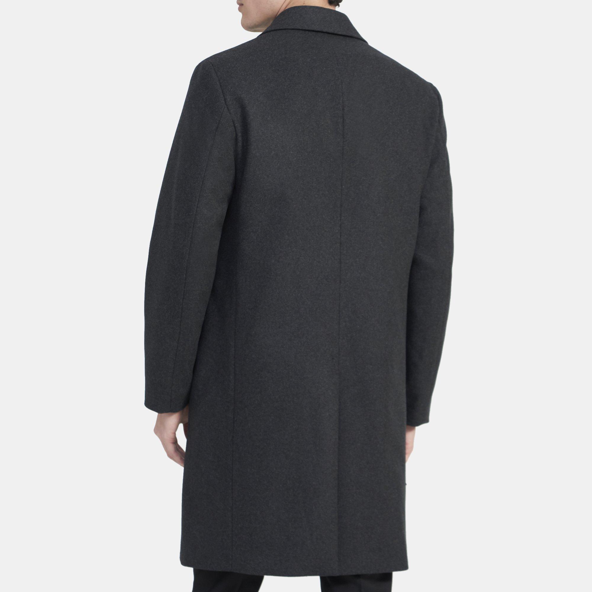 Tailored Coat in Wool Melton