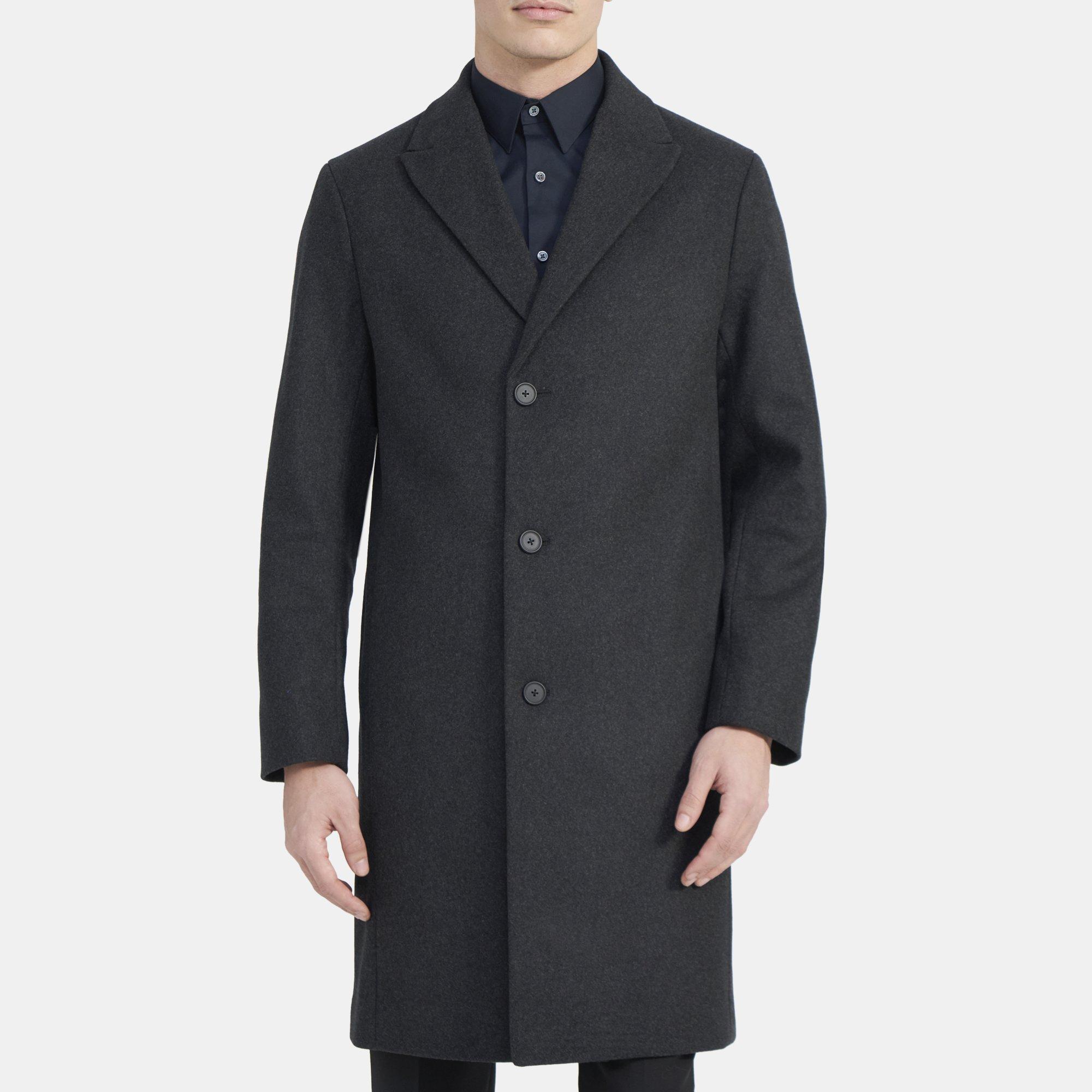 Tailored Coat in Wool Melton