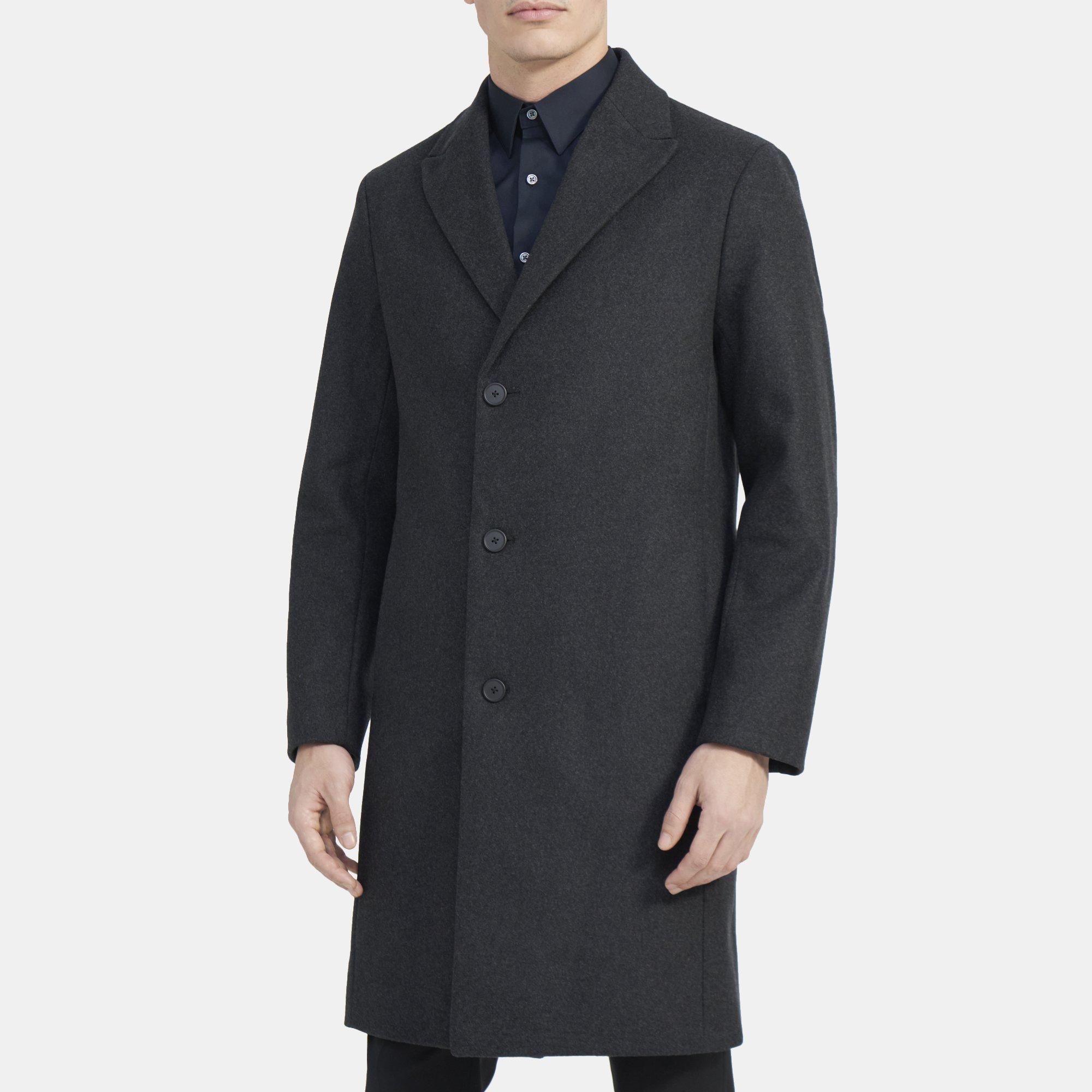 Tailored Coat in Wool Melton