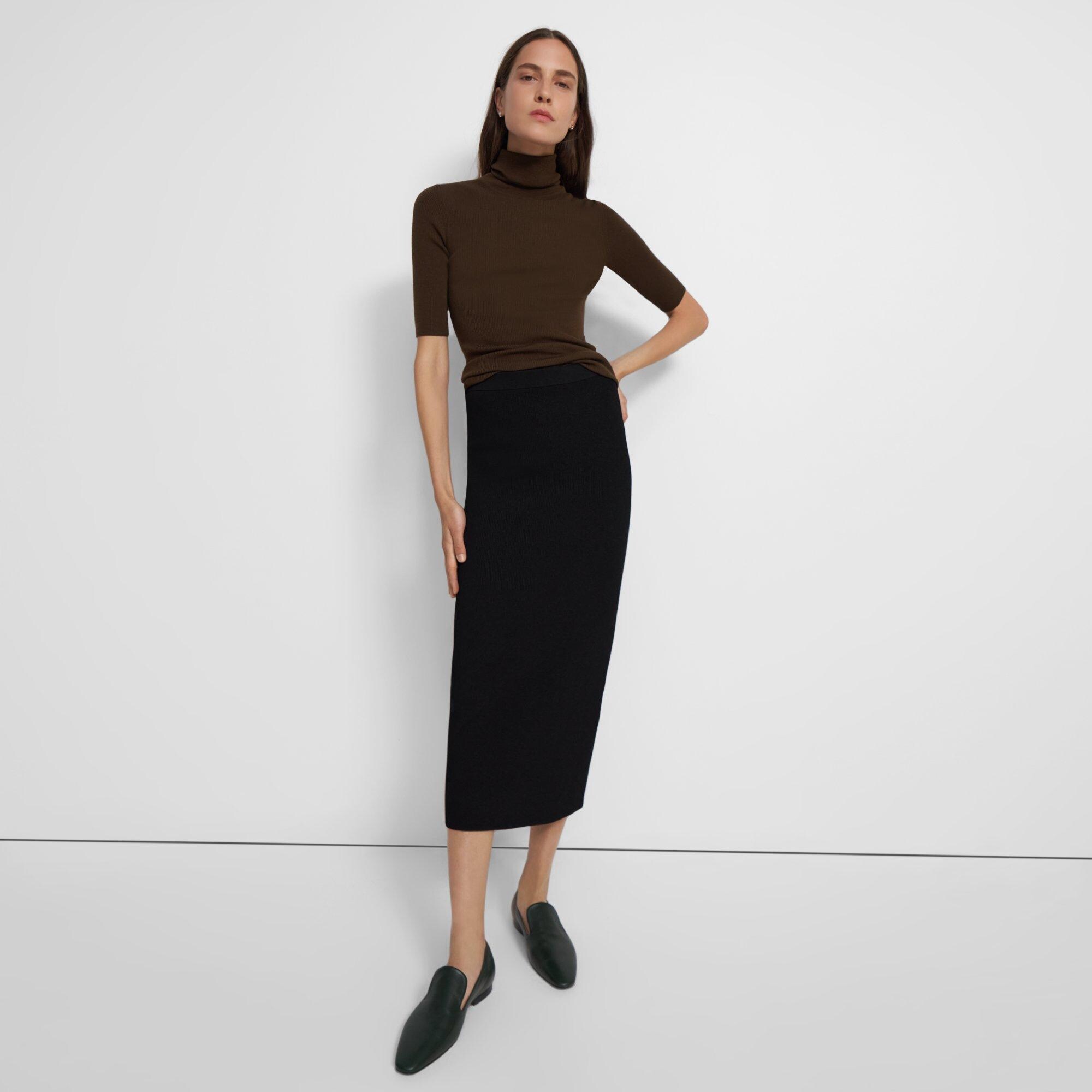 enof ／ ace long skirt Mサイズ／black | vrealitybolivia.com