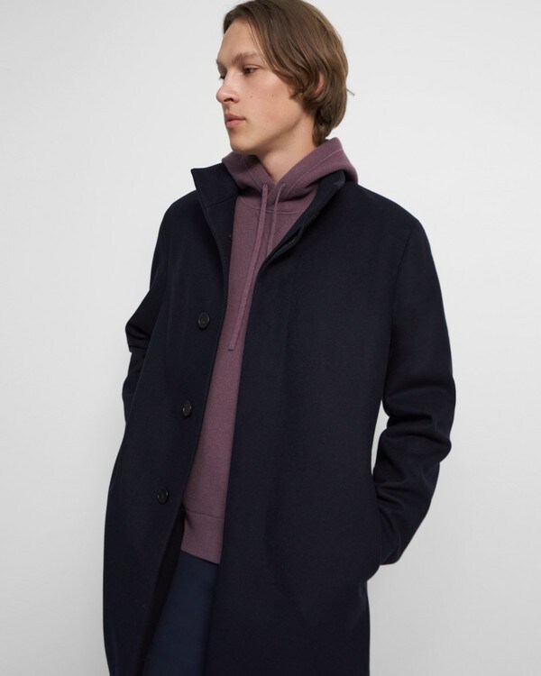 Belvin Coat in Melton Wool