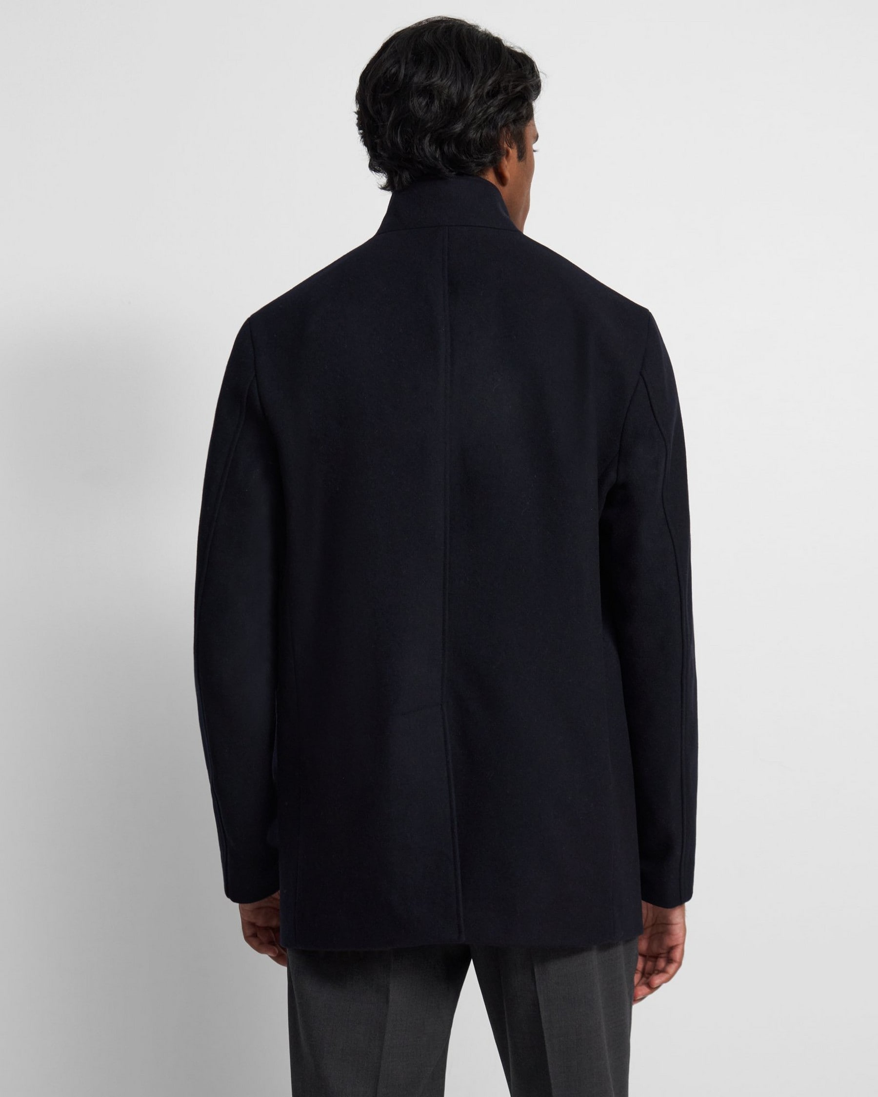 Clarence Jacket in Stretch Melton Wool