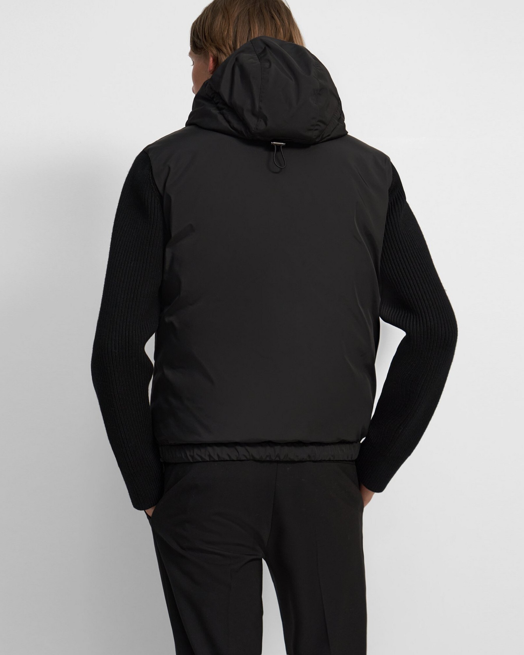 Hooded Jacket in Water-Resistant Polyester