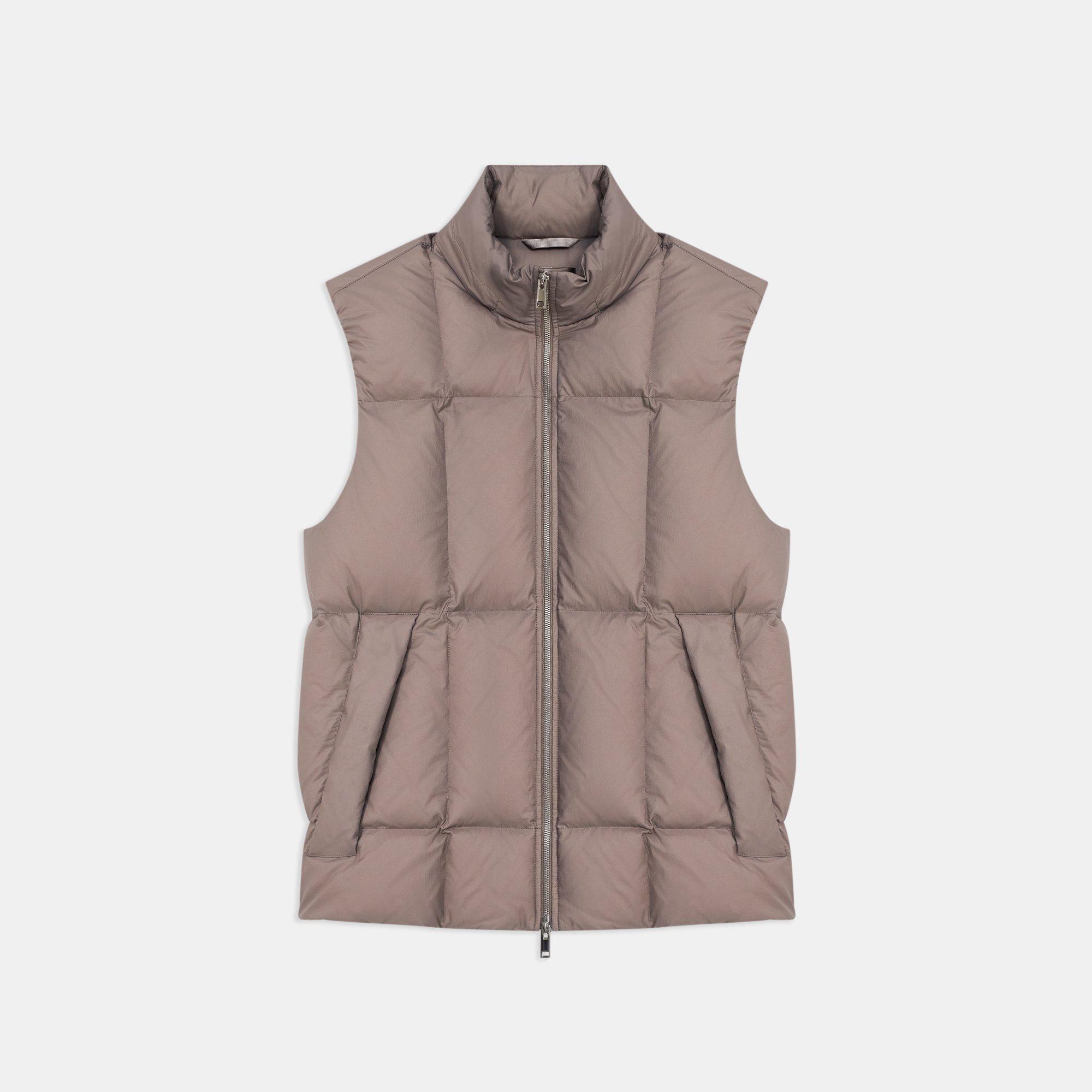 Puffer Vest in Water-Resistant Nylon