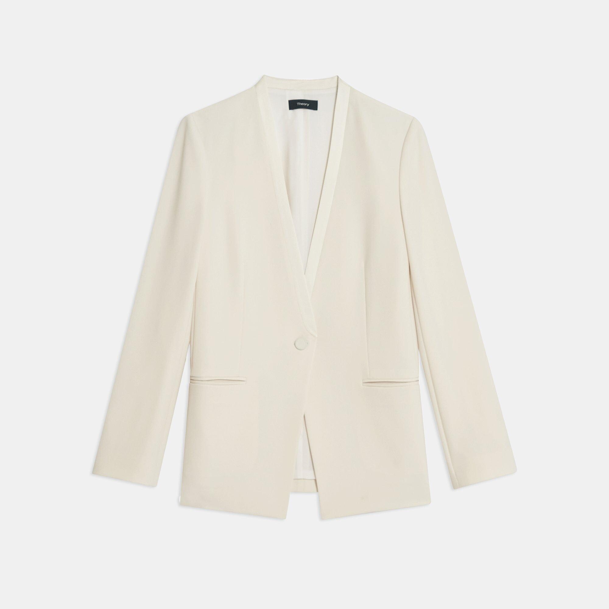 Admiral Crepe Tuxedo Jacket | Theory