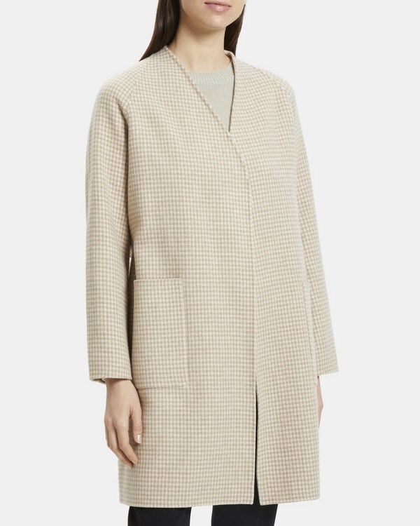 Clean Robe Coat in Double-Face Wool-Cashmere