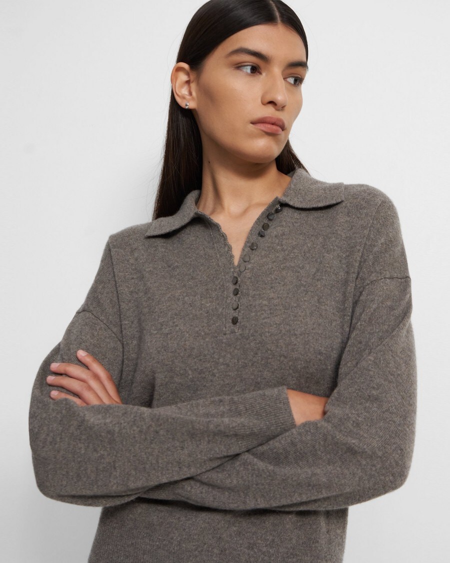 Polo Sweater in Cashmere