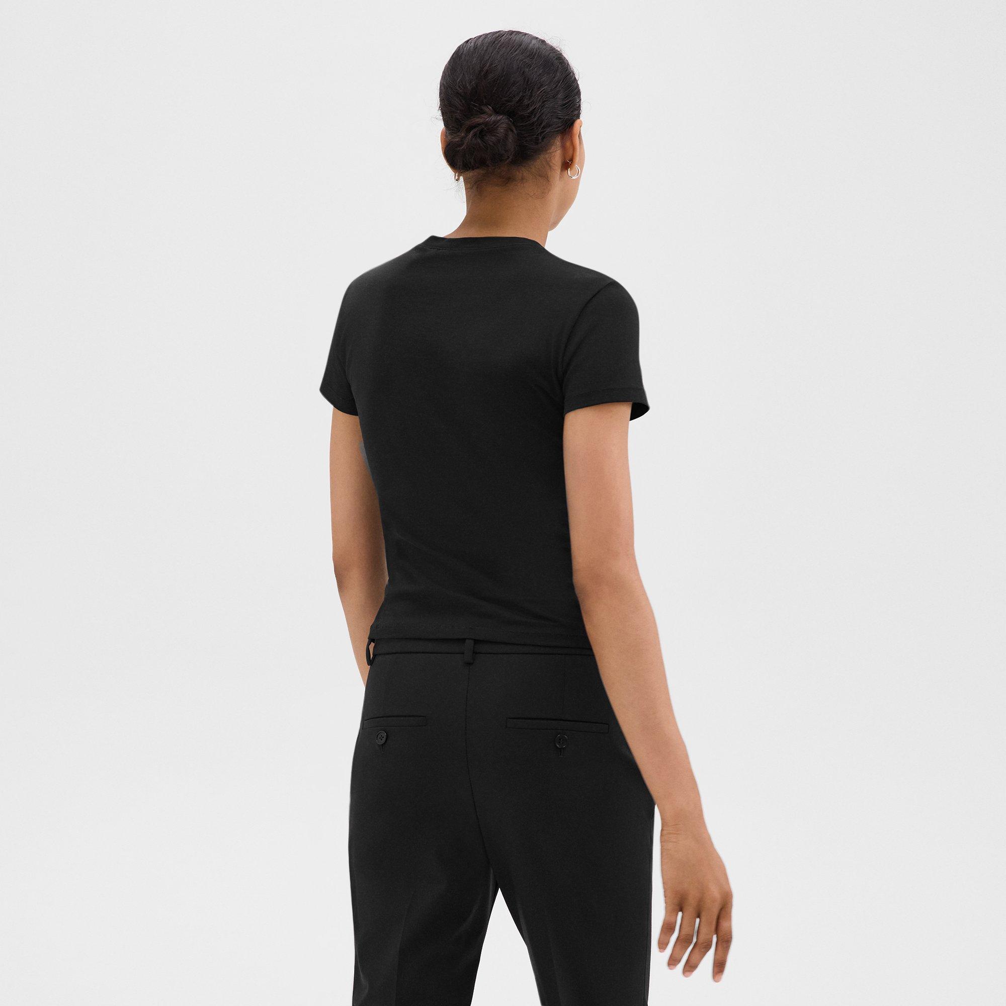 Black Organic Cotton Tiny Tee | Theory