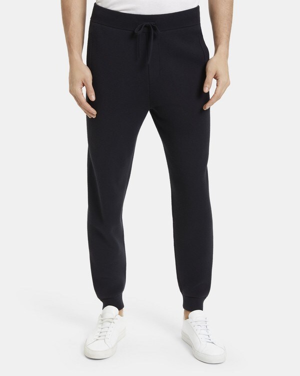 Lounge Pant in Light Wool-Blend
