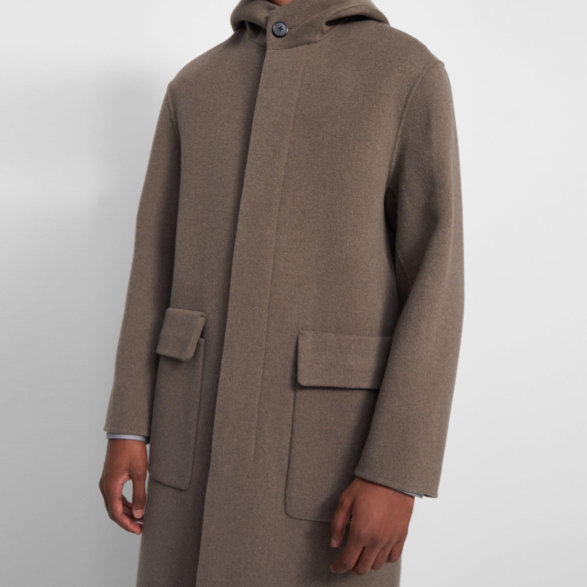 Thompson Hooded Coat in Double-Face Wool-Cashmere