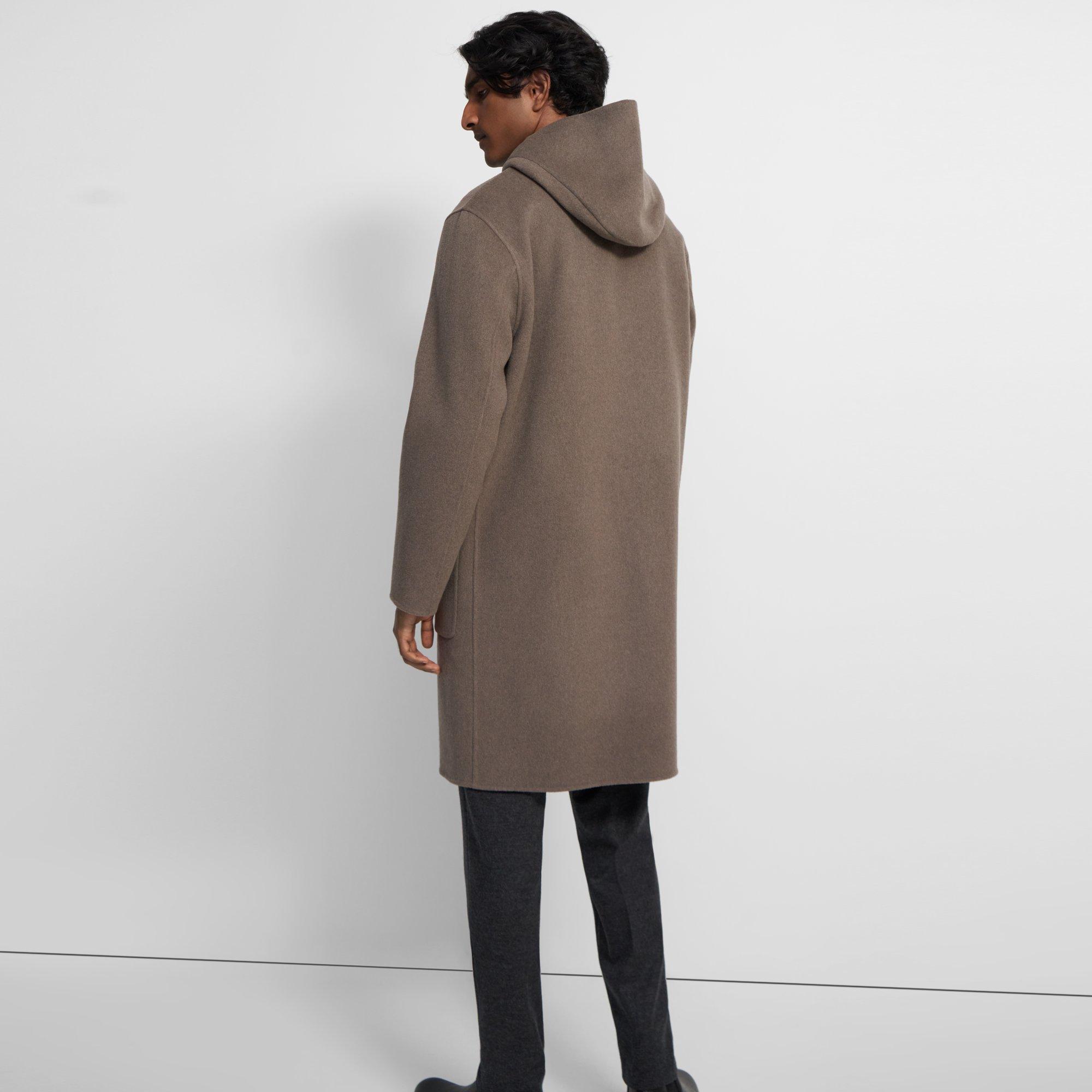 Double Face Wool Cashmere Hooded Coat Theory