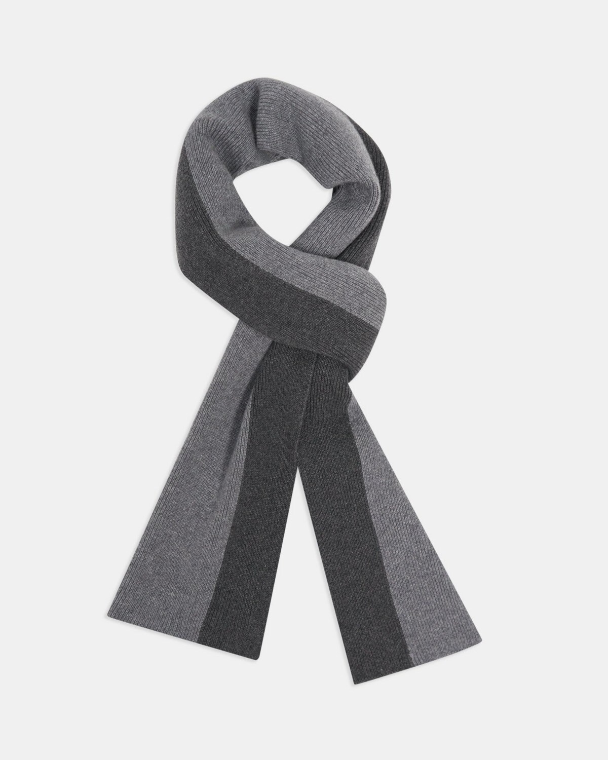 Two-Tone Scarf in Wool-Cashmere
