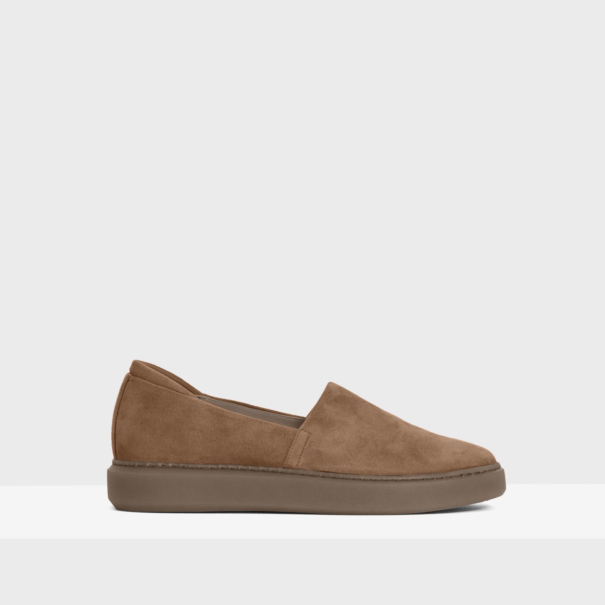 Stitched Slip-On Sneaker in Suede