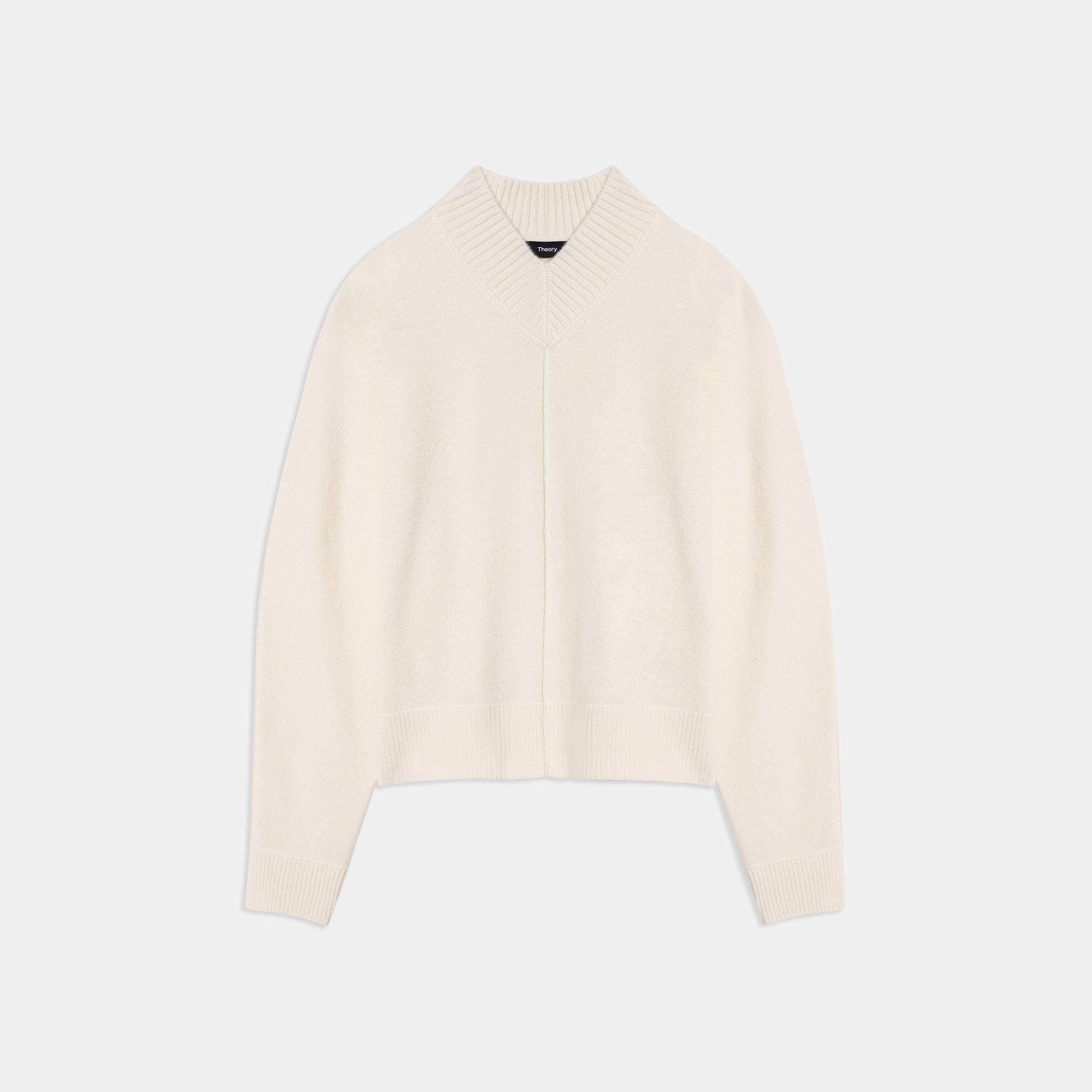 High V-Neck Sweater in Cashmere