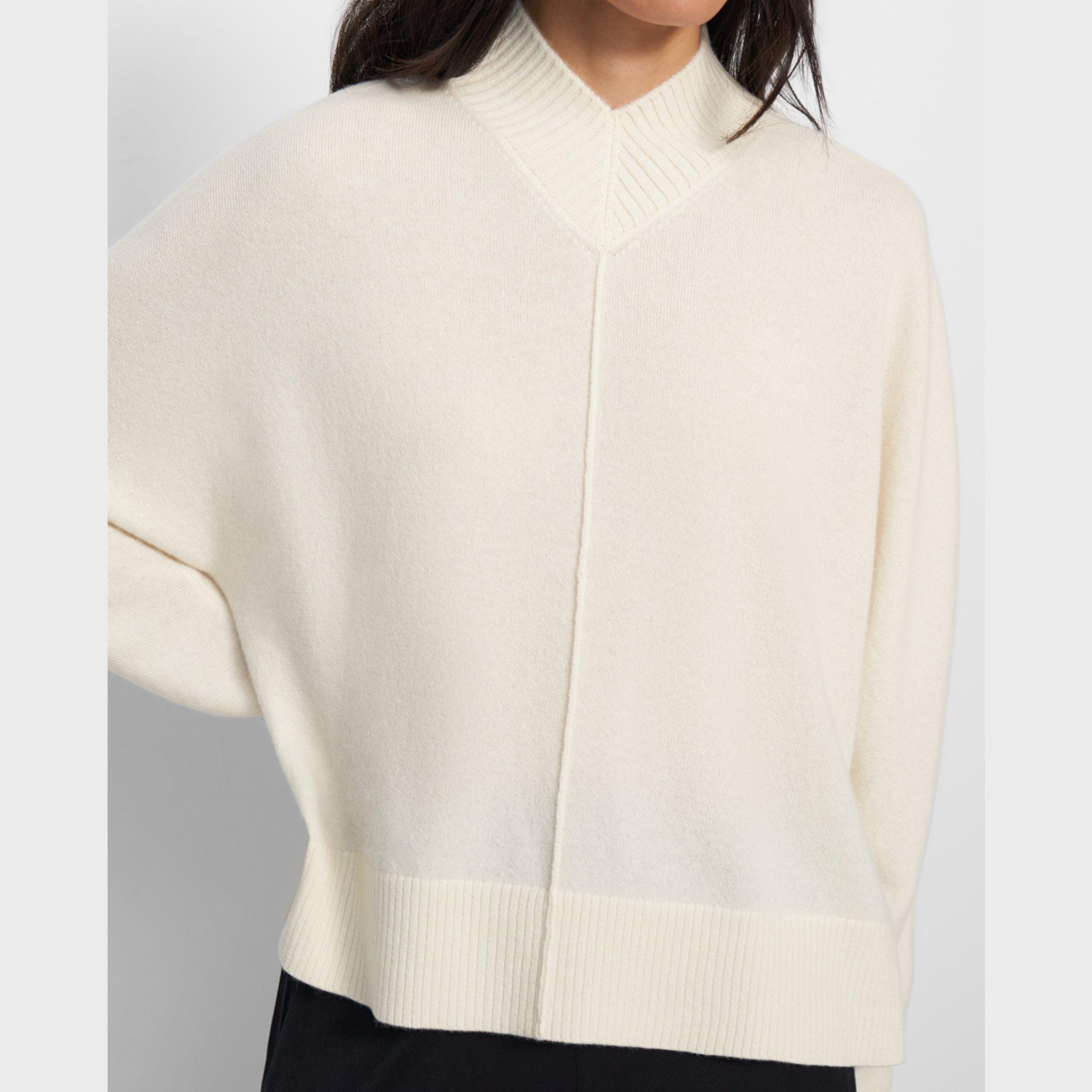 High V-Neck Sweater in Cashmere